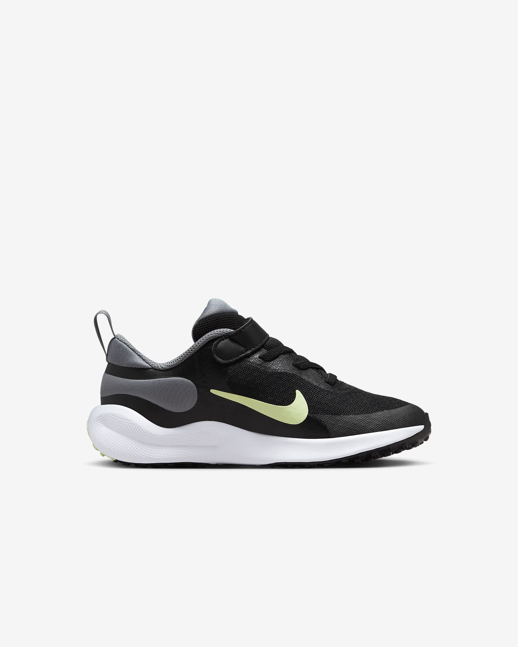 Sko Nike Revolution 7 för barn - Svart/Smoke Grey/Vit/Barely Volt