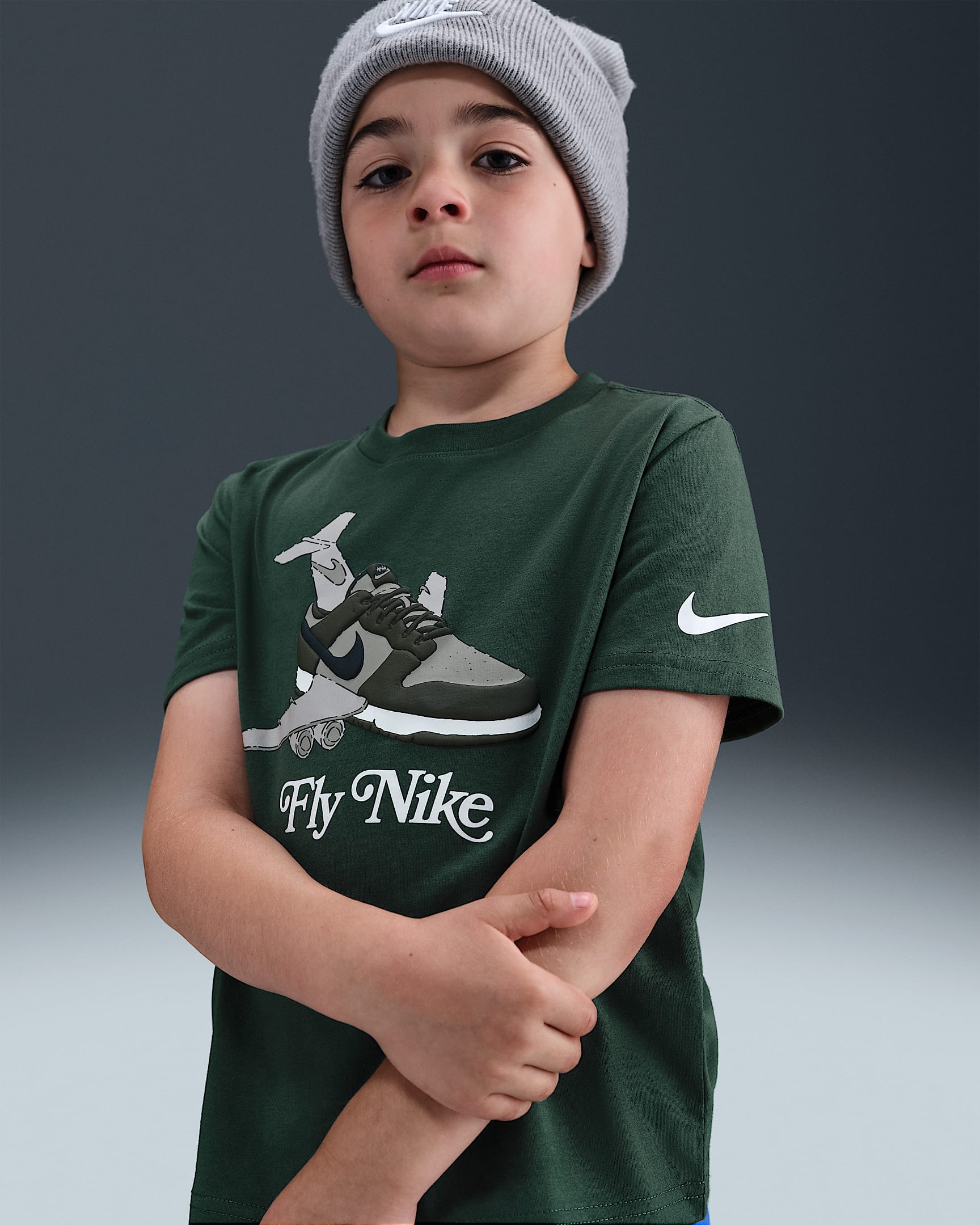 Nike Little Kids' "Fly Nike" T-Shirt - Fir