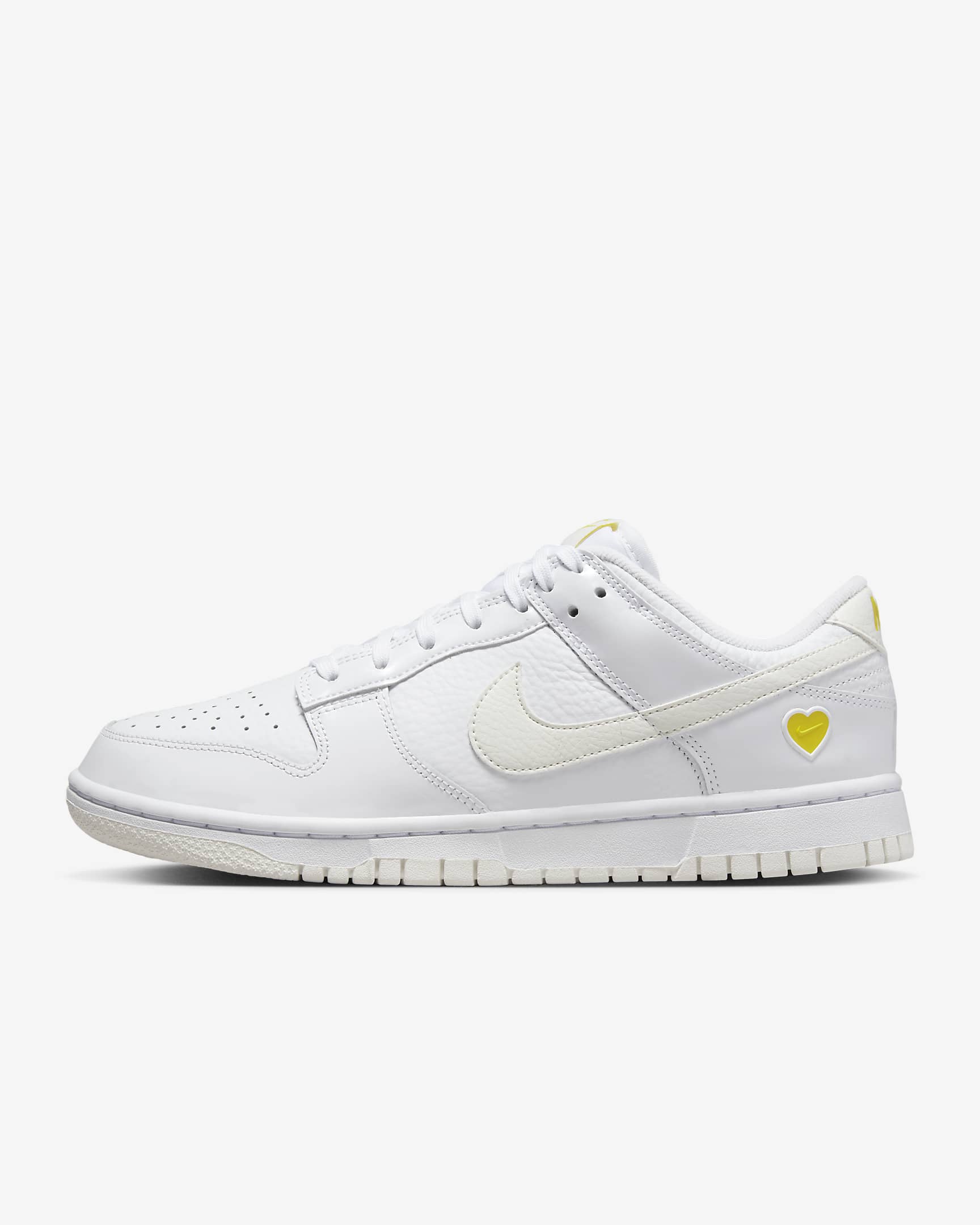 Scarpa Nike Dunk Low – Donna - Bianco/Opti Yellow/Sail