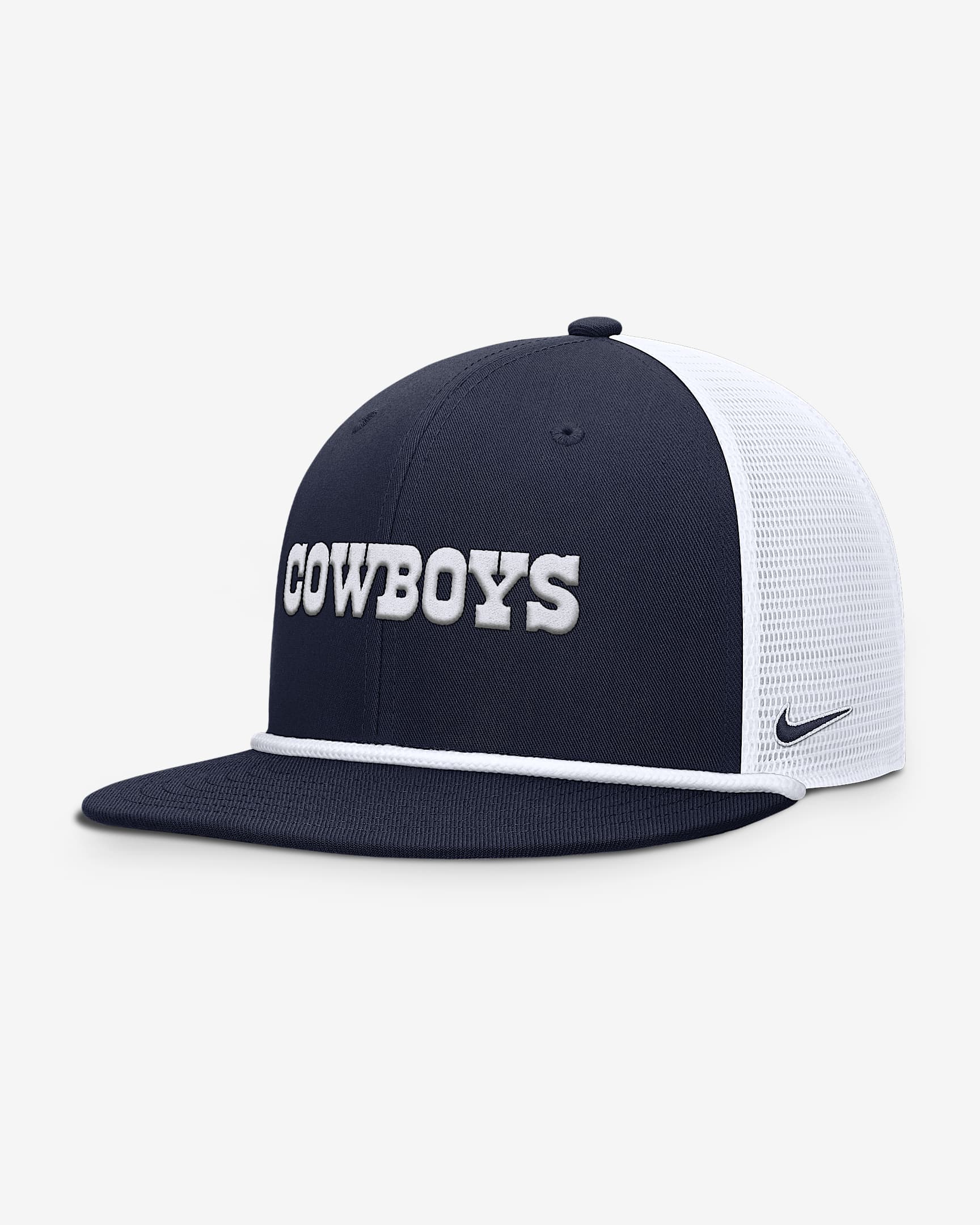 Dallas Cowboys Pro Men's Nike Dri-FIT NFL Trucker Adjustable Hat - Navy