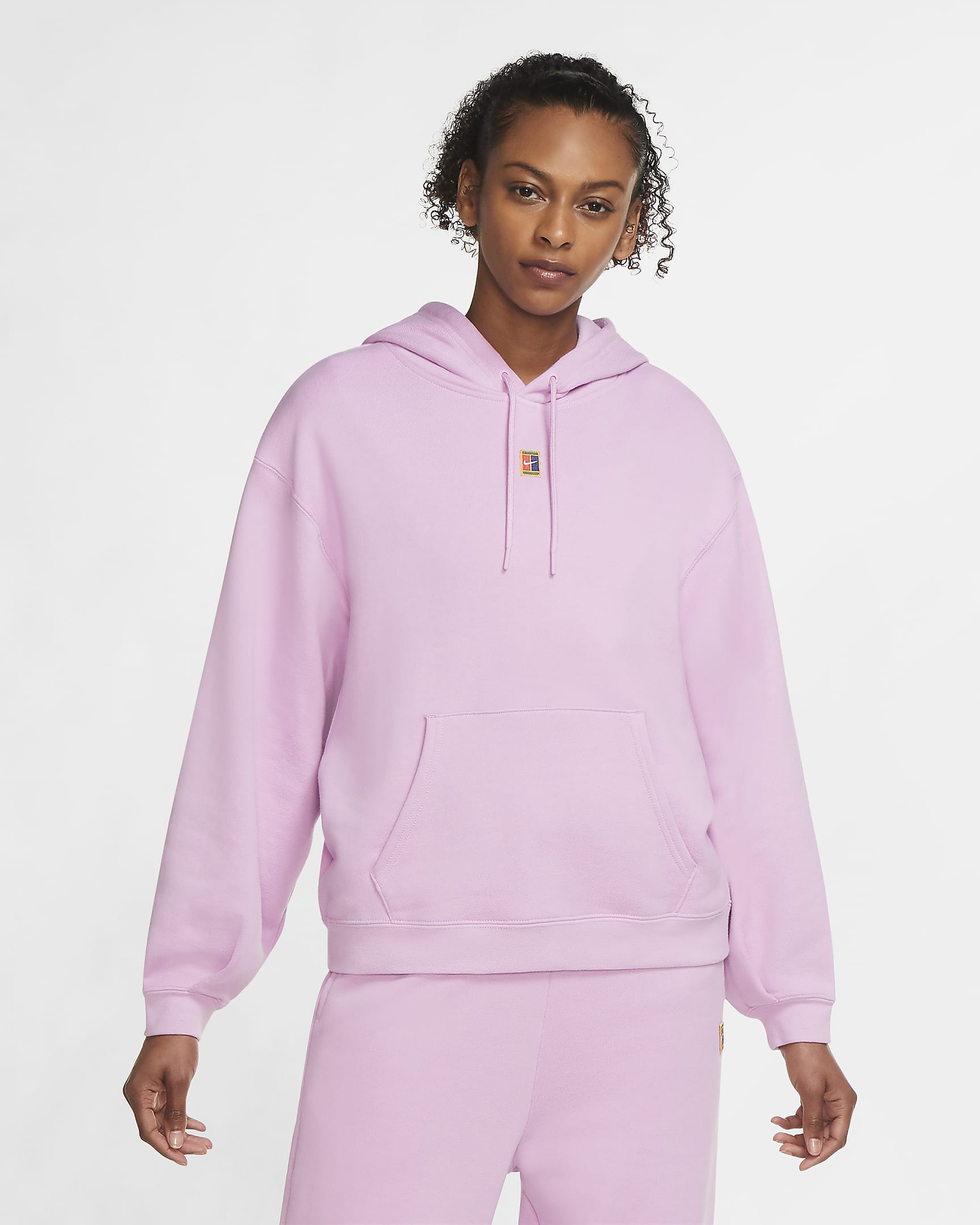 NikeCourt Women's Fleece Tennis Hoodie - Beyond Pink