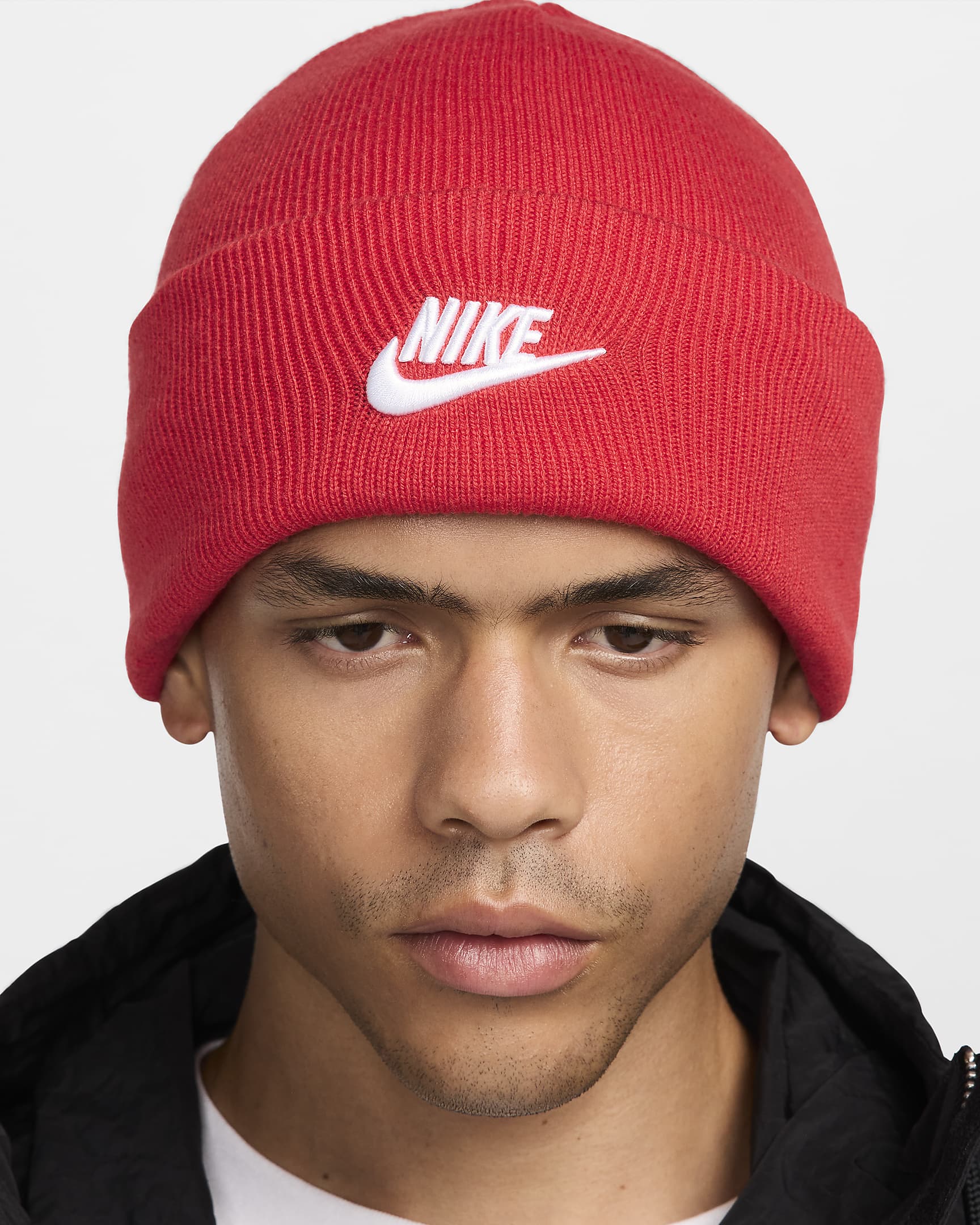 Nike Peak Futura Beanie - University Red/White