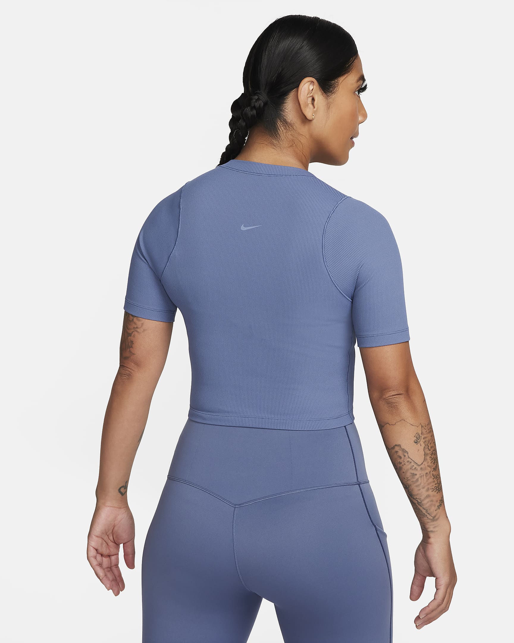 Nike Zenvy Rib Women's Dri-FIT Short-Sleeve Cropped Top. Nike.com