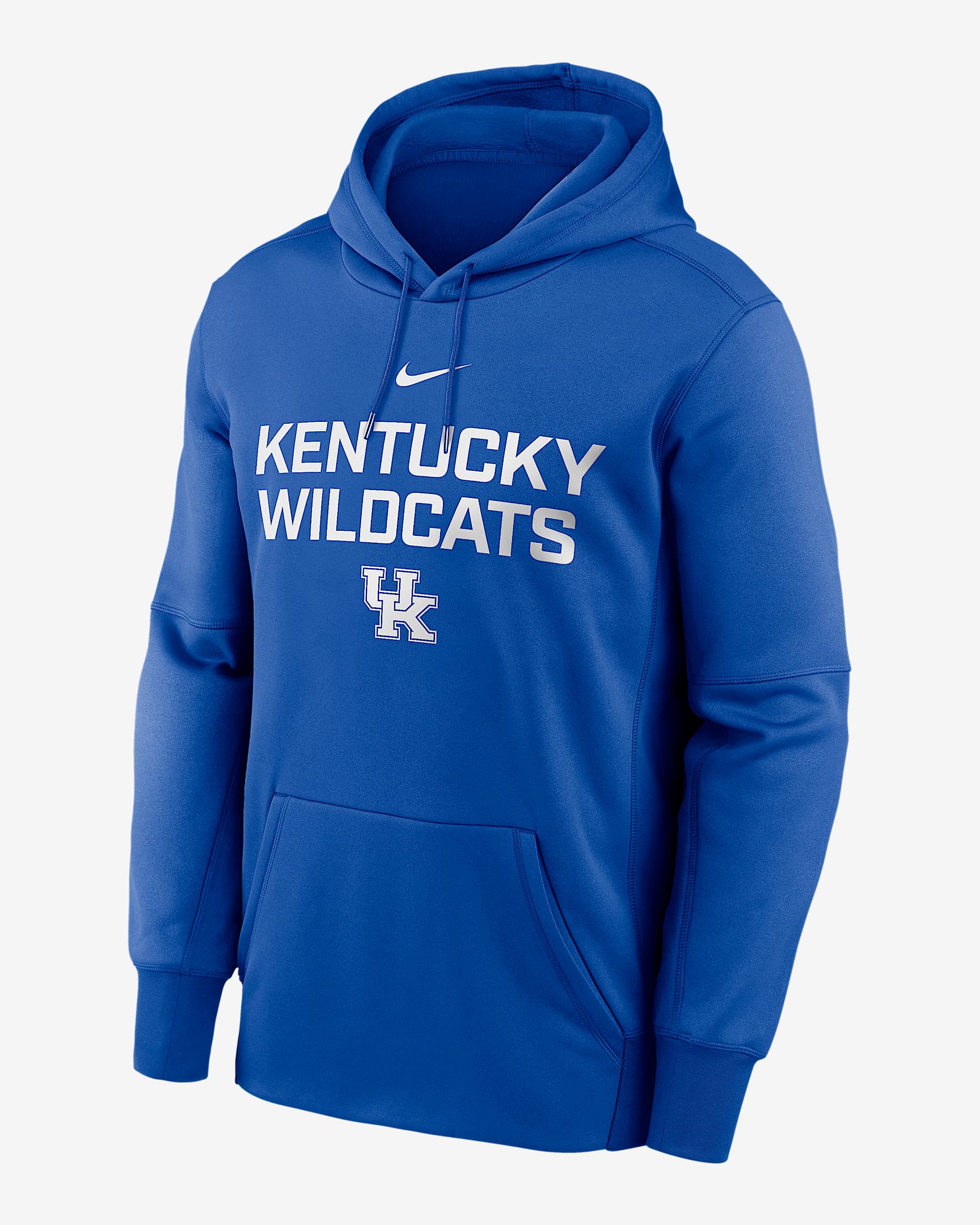 Kentucky Team Stacked Men’s Nike Therma College Pullover Hoodie - Royal
