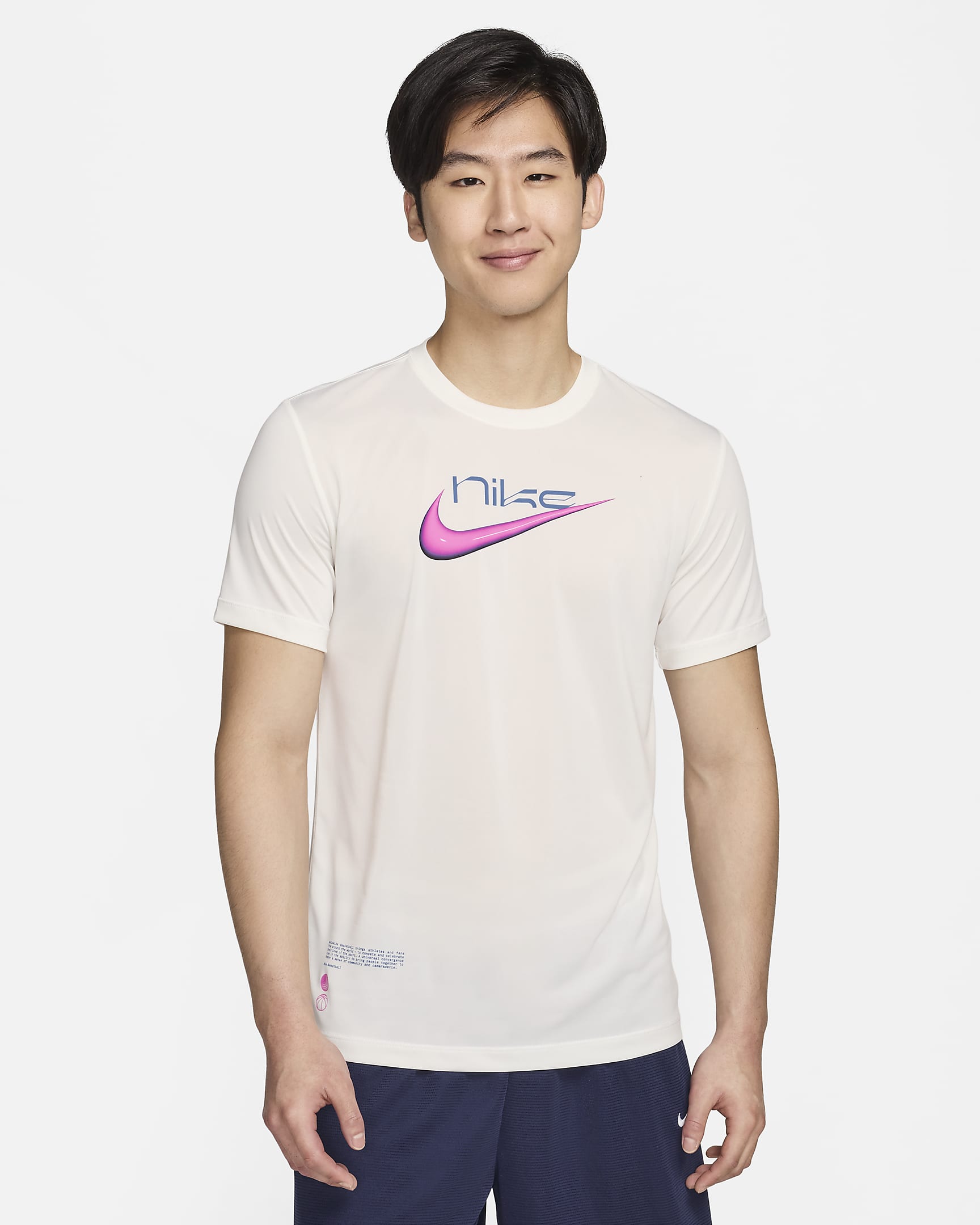 ナイキ メンズ Dri-FIT バスケットボール Tシャツ - セイル