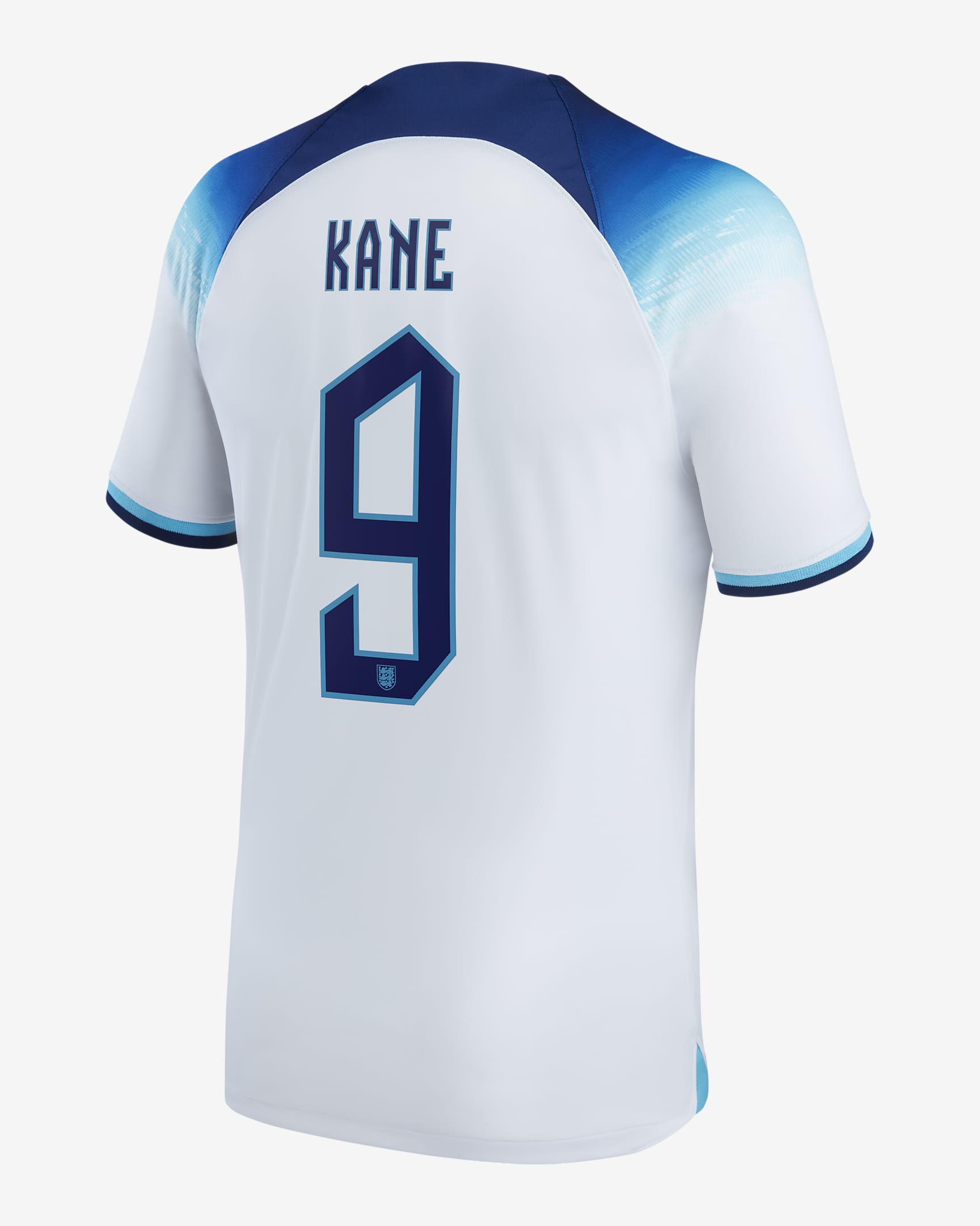 Jersey de fútbol Nike Dri-FIT de la selección nacional de Inglaterra local 2022/23 Stadium (Harry Kane) para niños talla grande - Blanco