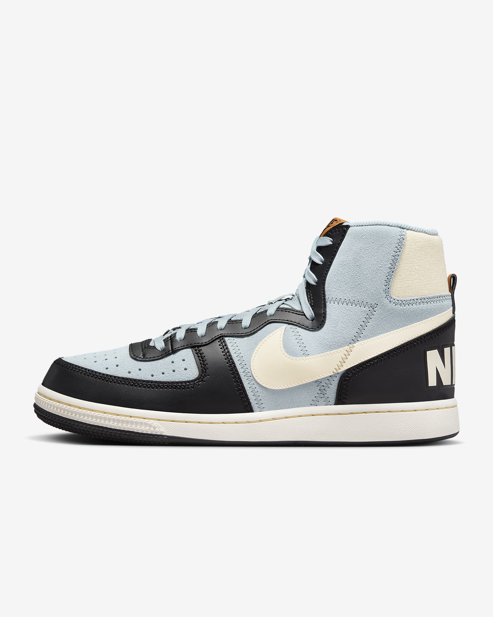 Nike Terminator High Men's Shoes - Light Pumice/Black/Monarch/Pale Ivory