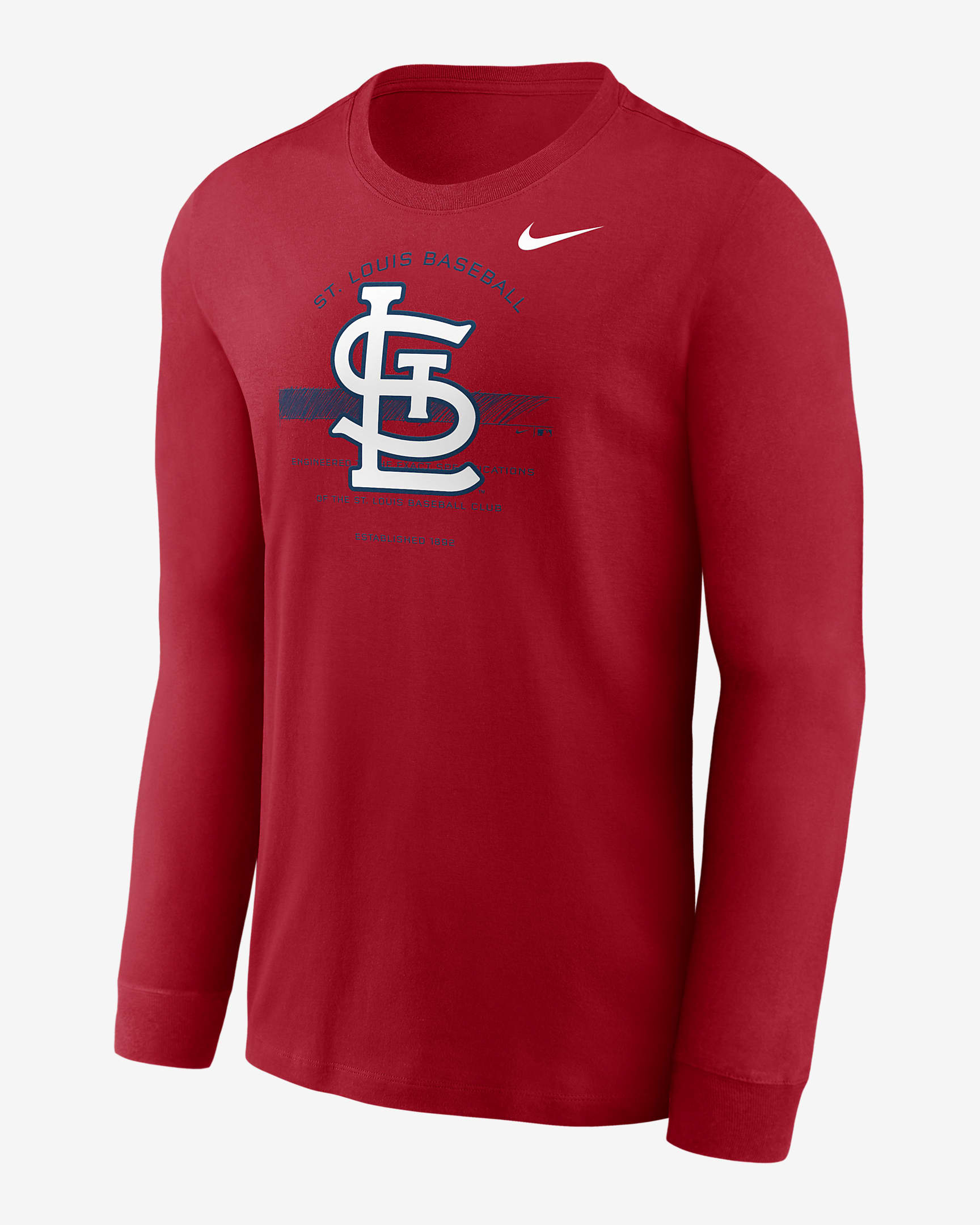 Nike Over Arch (MLB St. Louis Cardinals) Men's Long-Sleeve T-Shirt ...