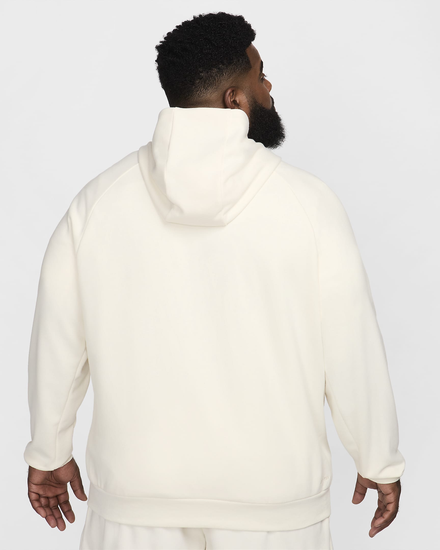 Nike Primary vielseitige Dri-FIT UV Kapuzenjacke mit durchgehendem Reißverschluss (Herren) - Pale Ivory/Pale Ivory