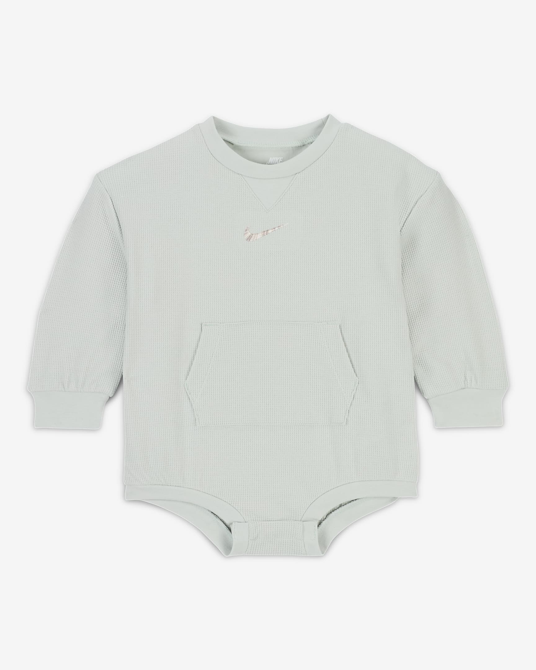 Body de manga larga para bebé (12-24 meses) Nike ReadySet - Plata claro