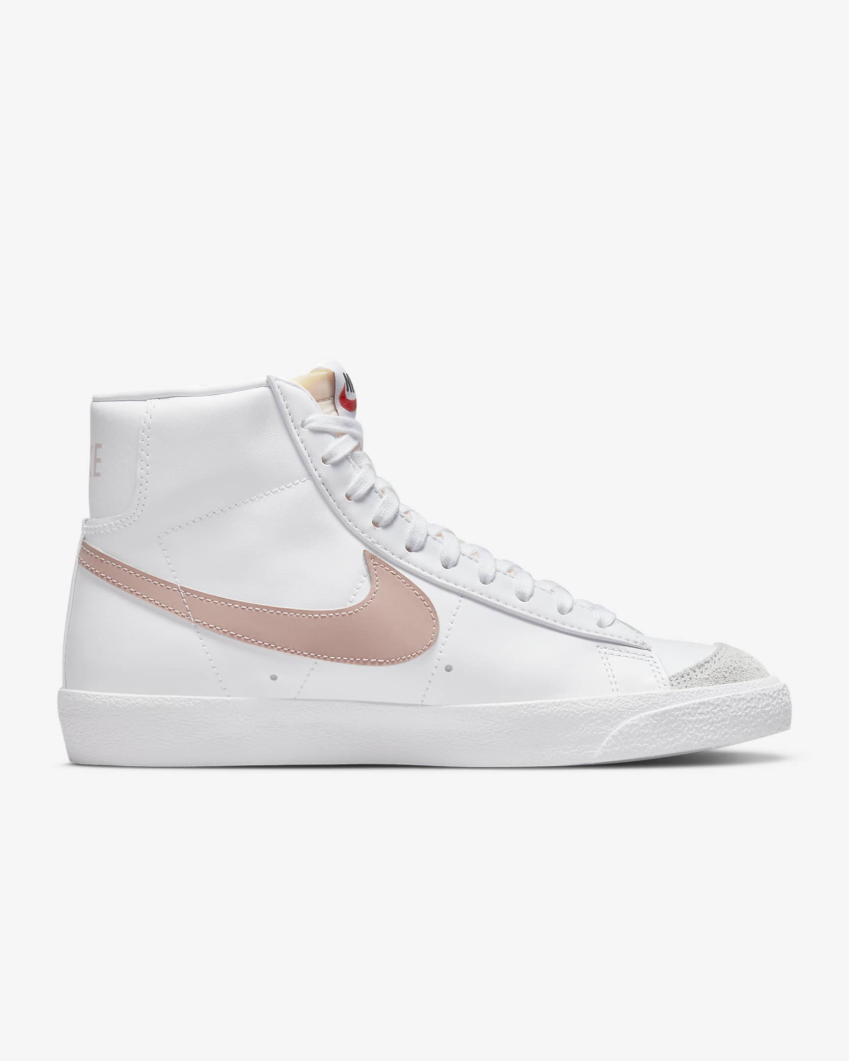 Nike Blazer Mid '77 Women's Shoes - White/Peach/Summit White/Pink Oxford