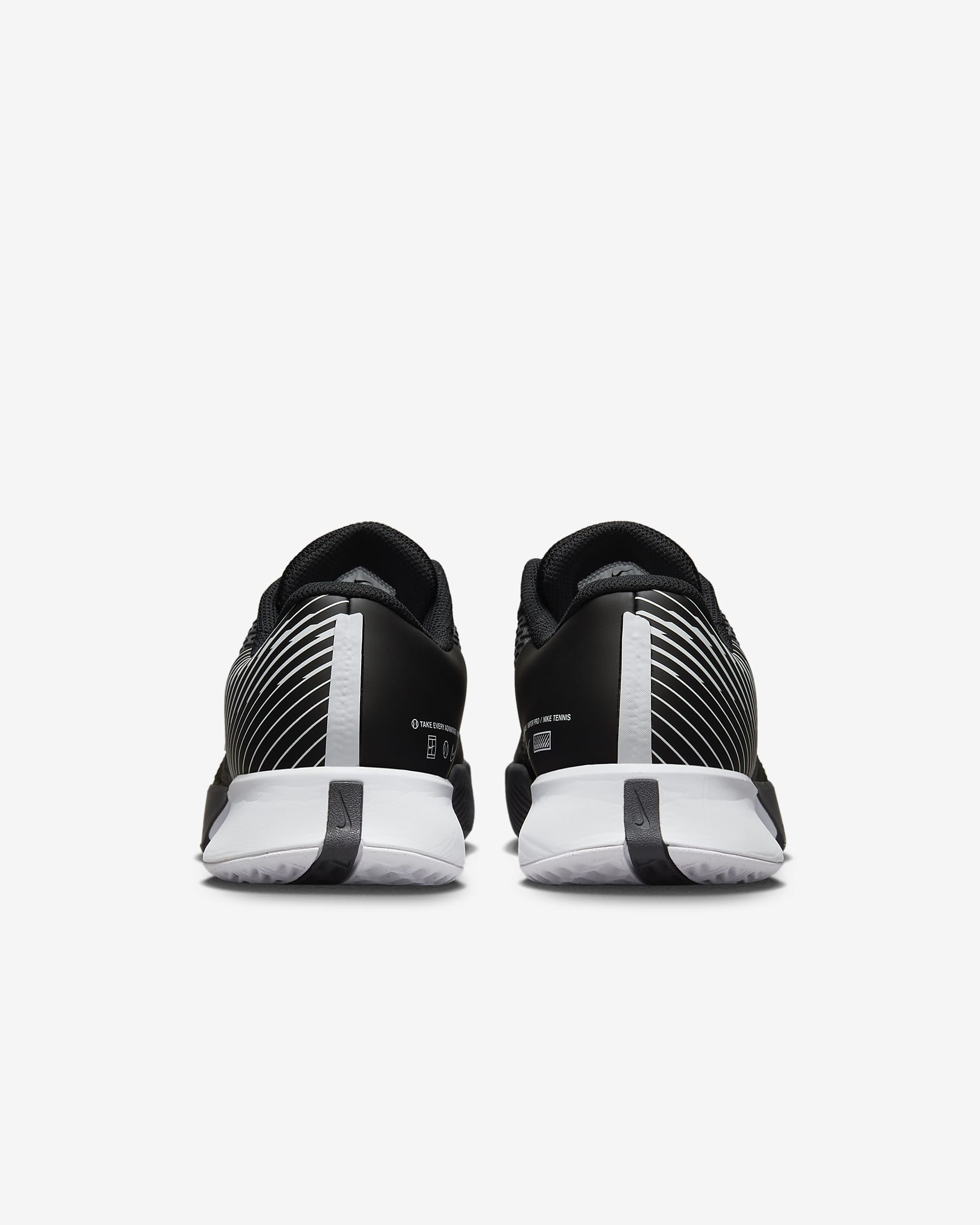 NikeCourt Air Zoom Vapor Pro 2 Men's Clay Tennis Shoes - Black/White