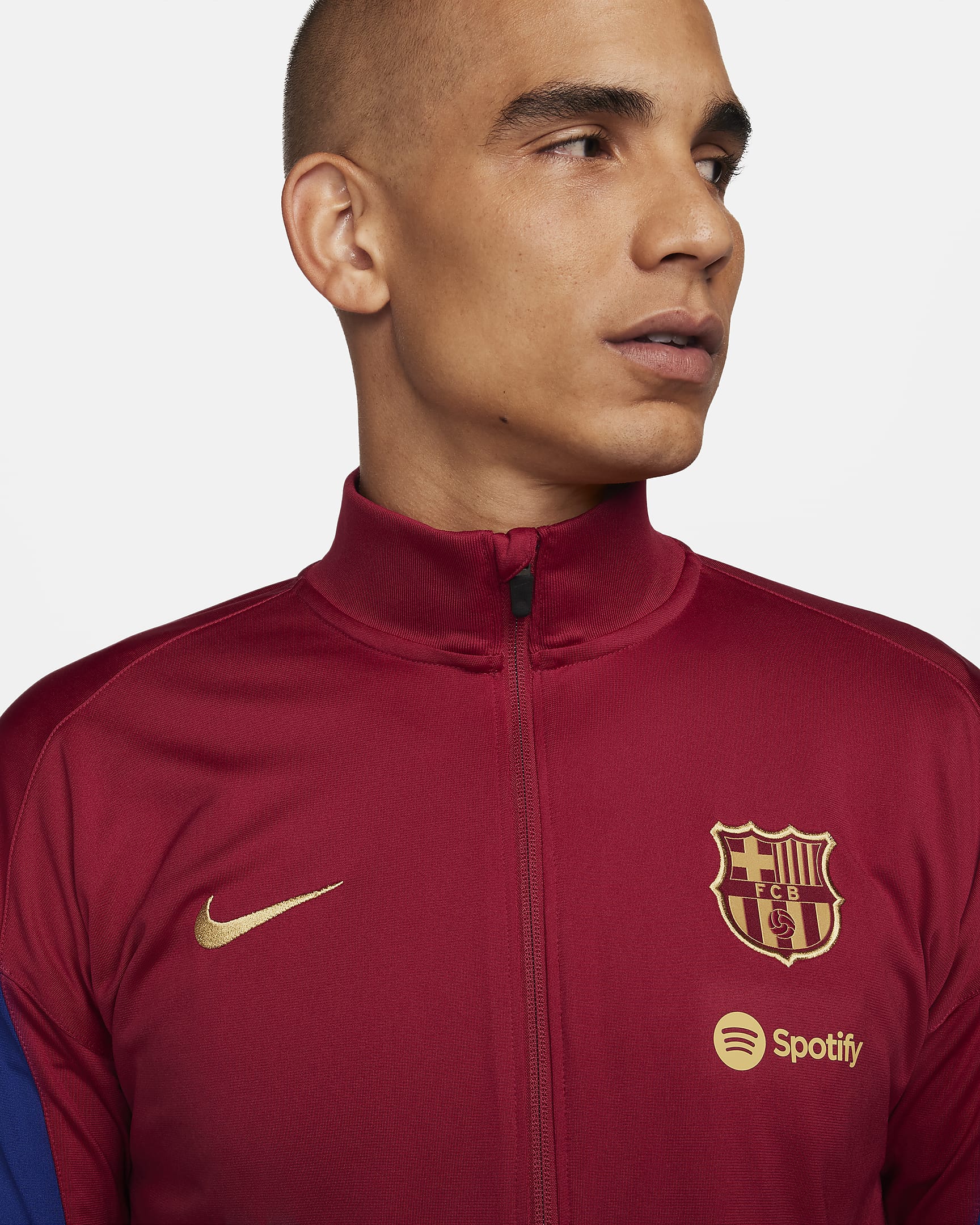 F.C. Barcelona Strike Men's Nike Dri-FIT Football Knit Tracksuit. Nike UK