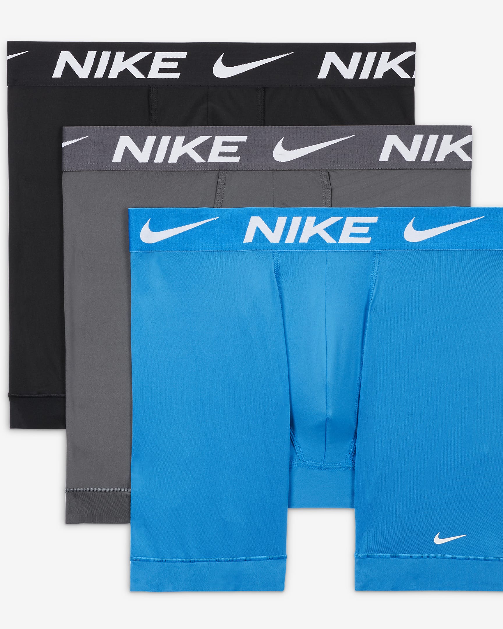 Ropa interior para hombre Nike Dri-FIT Essential Micro (paquete de 3) - Azul