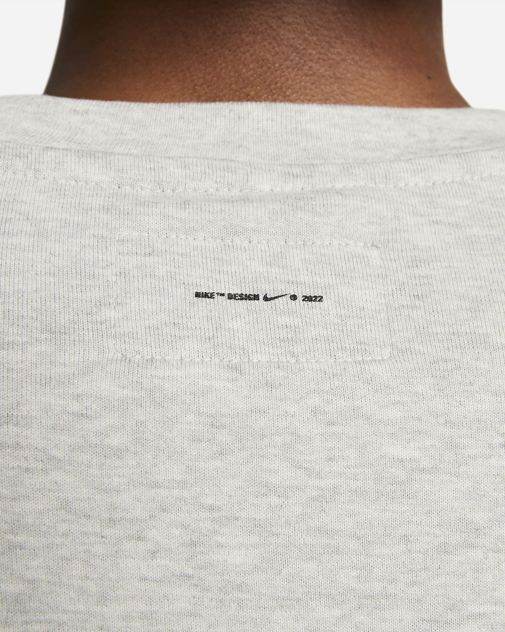 T-Shirt Nike - Grey Heather/Μαύρο