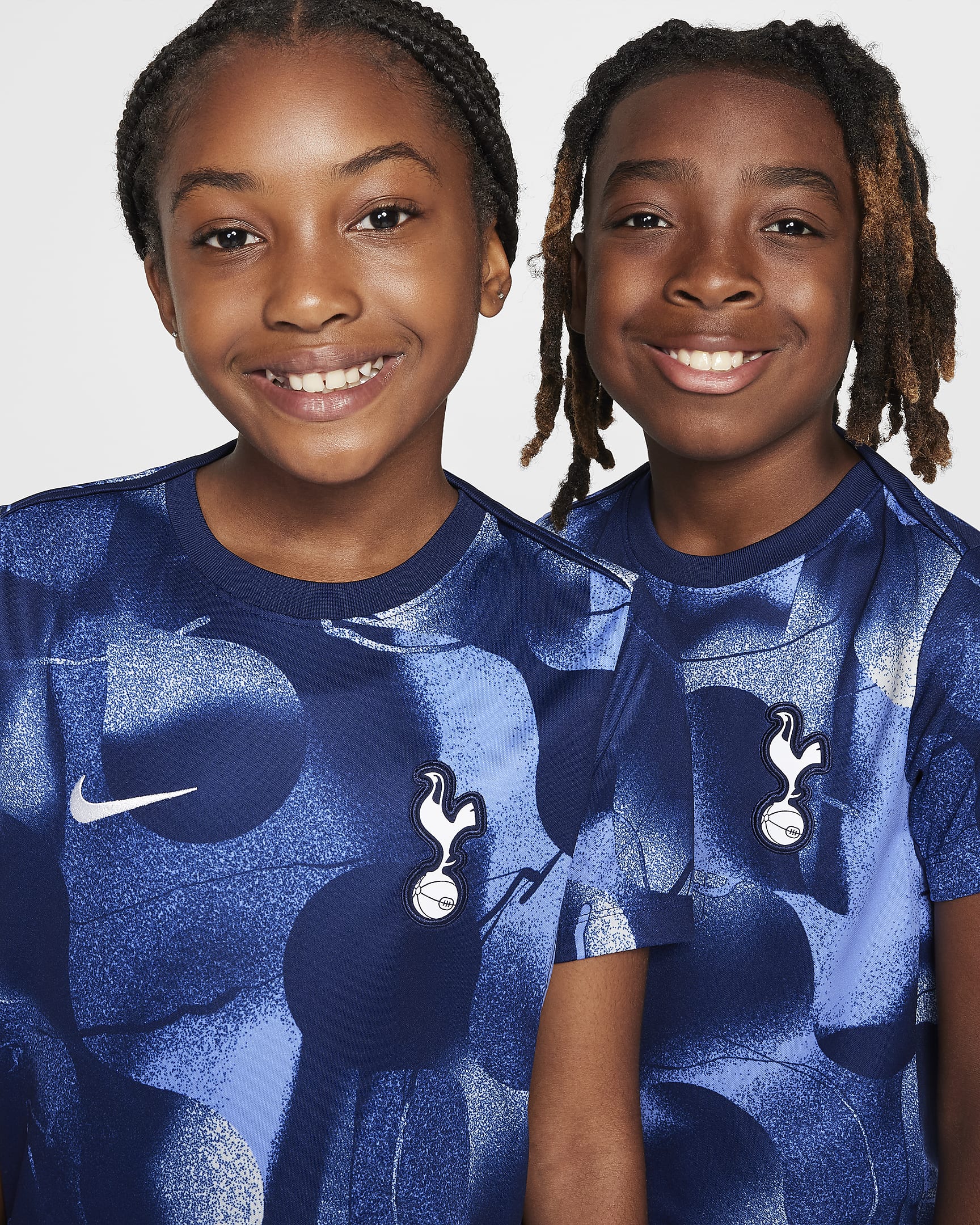 Tottenham Hotspur Academy Pro Big Kids' Nike Dri-FIT Soccer Pre-Match Short-Sleeve Top - Binary Blue/White