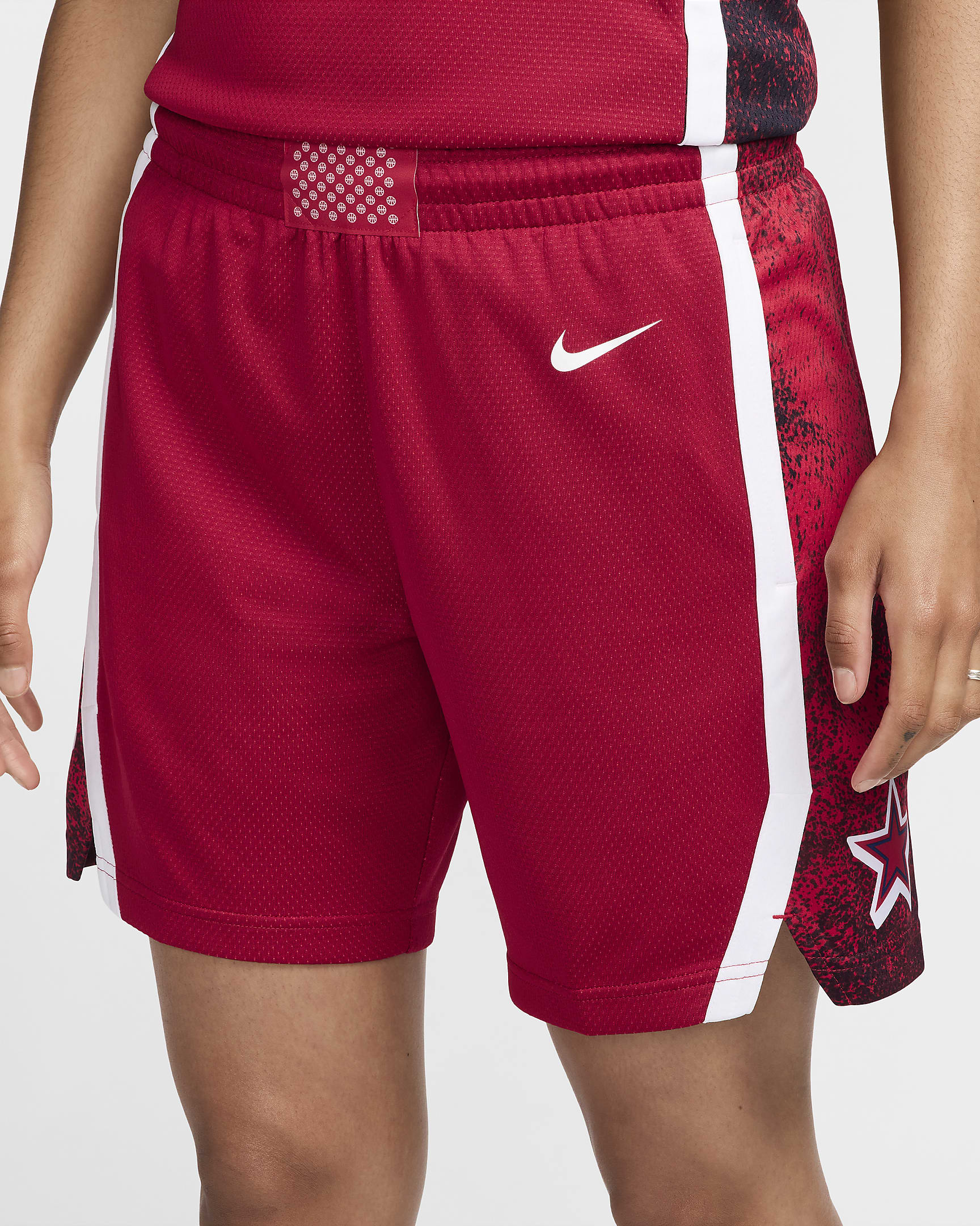 USA Limited Road Women's Jordan Basketball Shorts - Sport Red/White