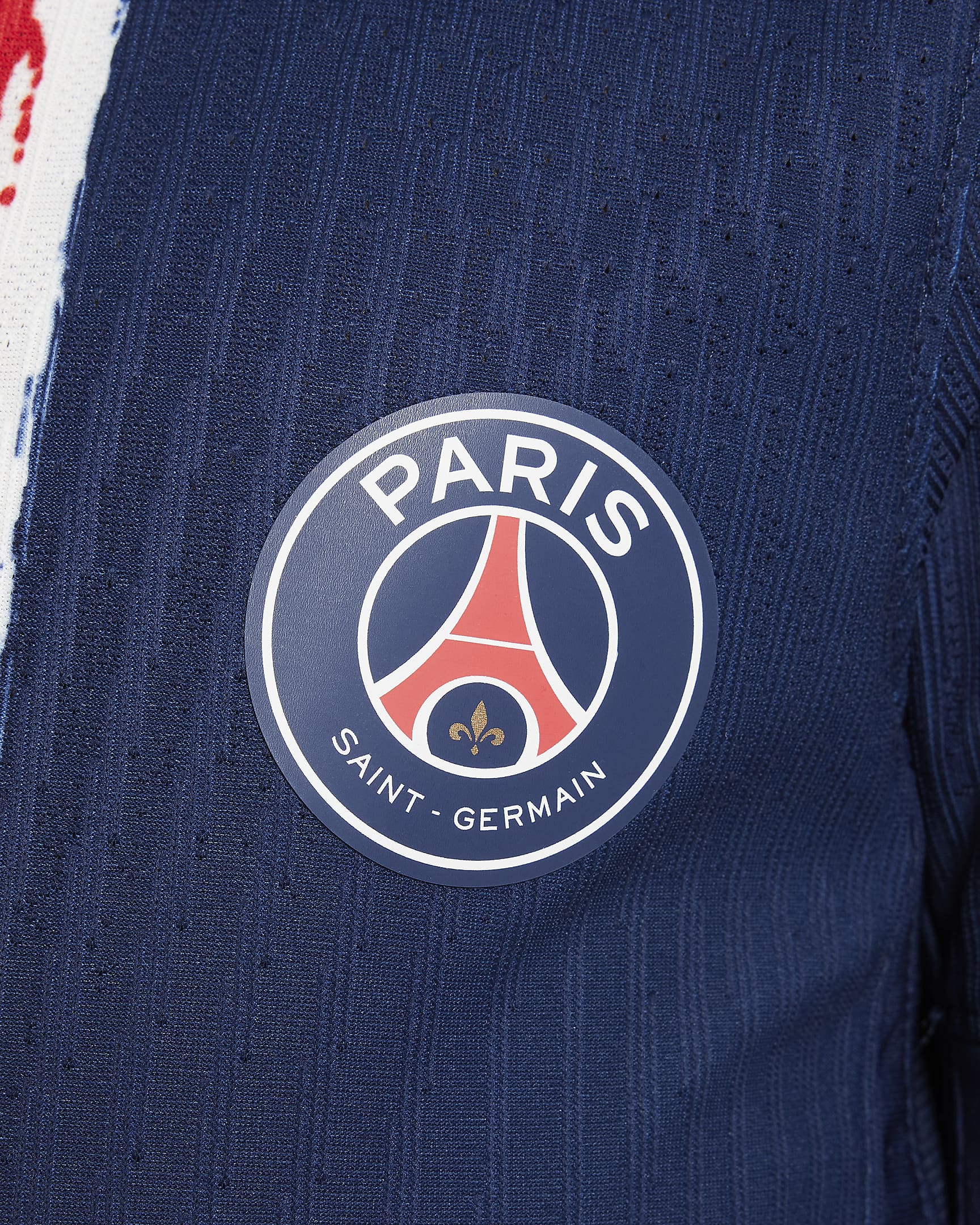 Camisola de futebol Nike Dri-FIT ADV do equipamento principal Match Paris Saint-Germain 2024/25 Júnior - Midnight Navy/Midnight Navy/Branco