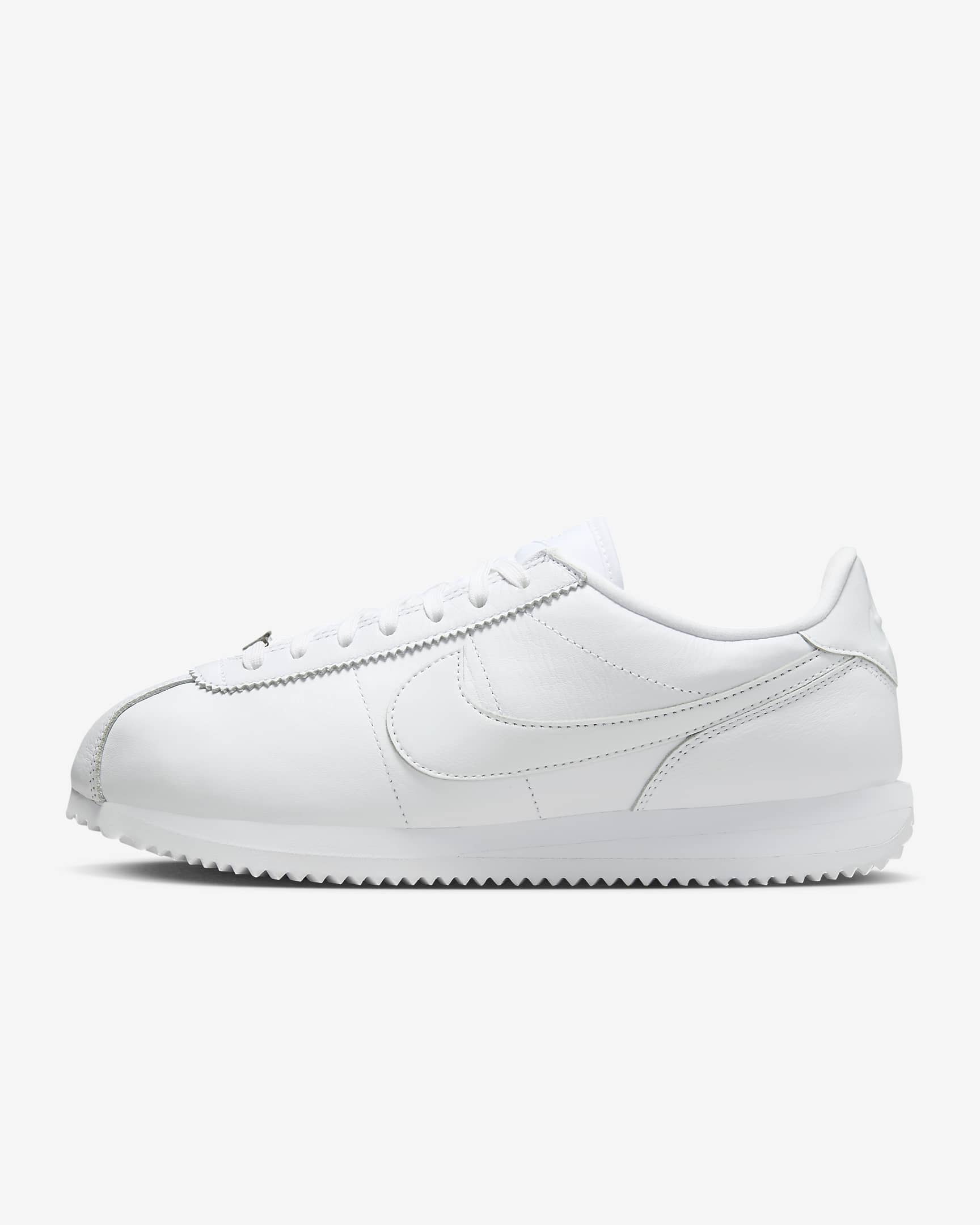 Nike Cortez 23 高級皮革鞋款 - 白色/白色