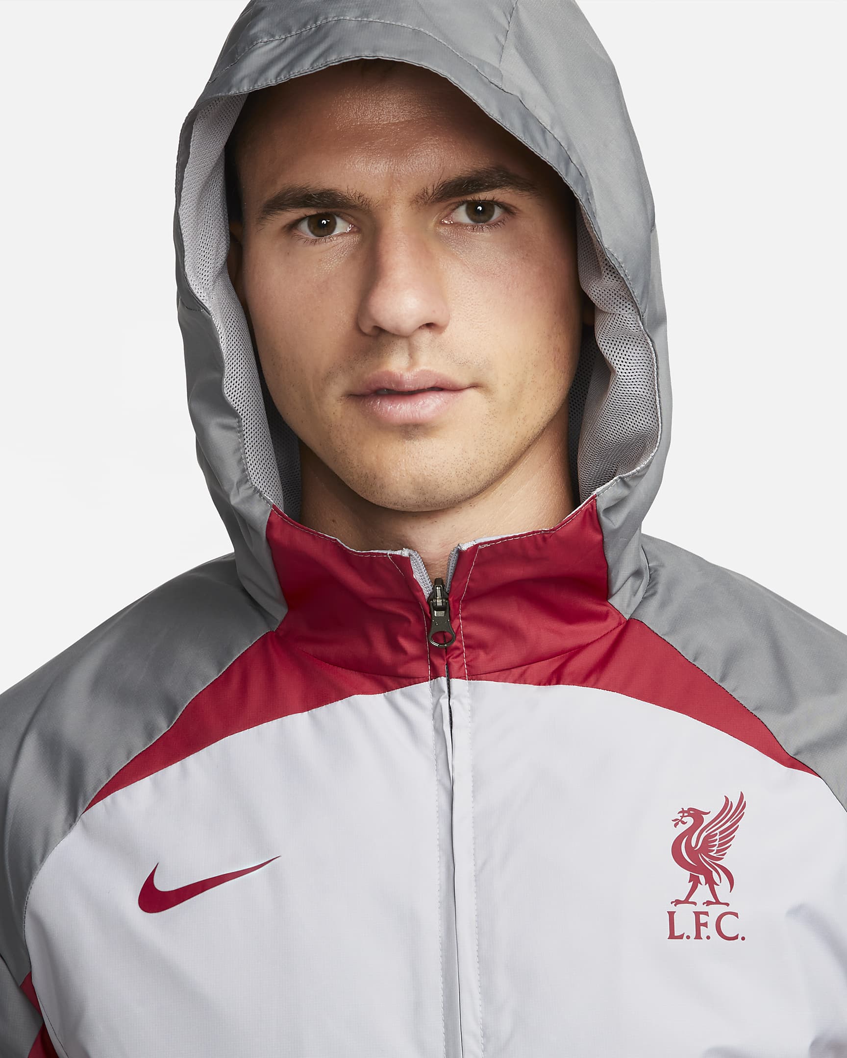 Liverpool F.C. AWF Men's Full-Zip Football Jacket. Nike HR