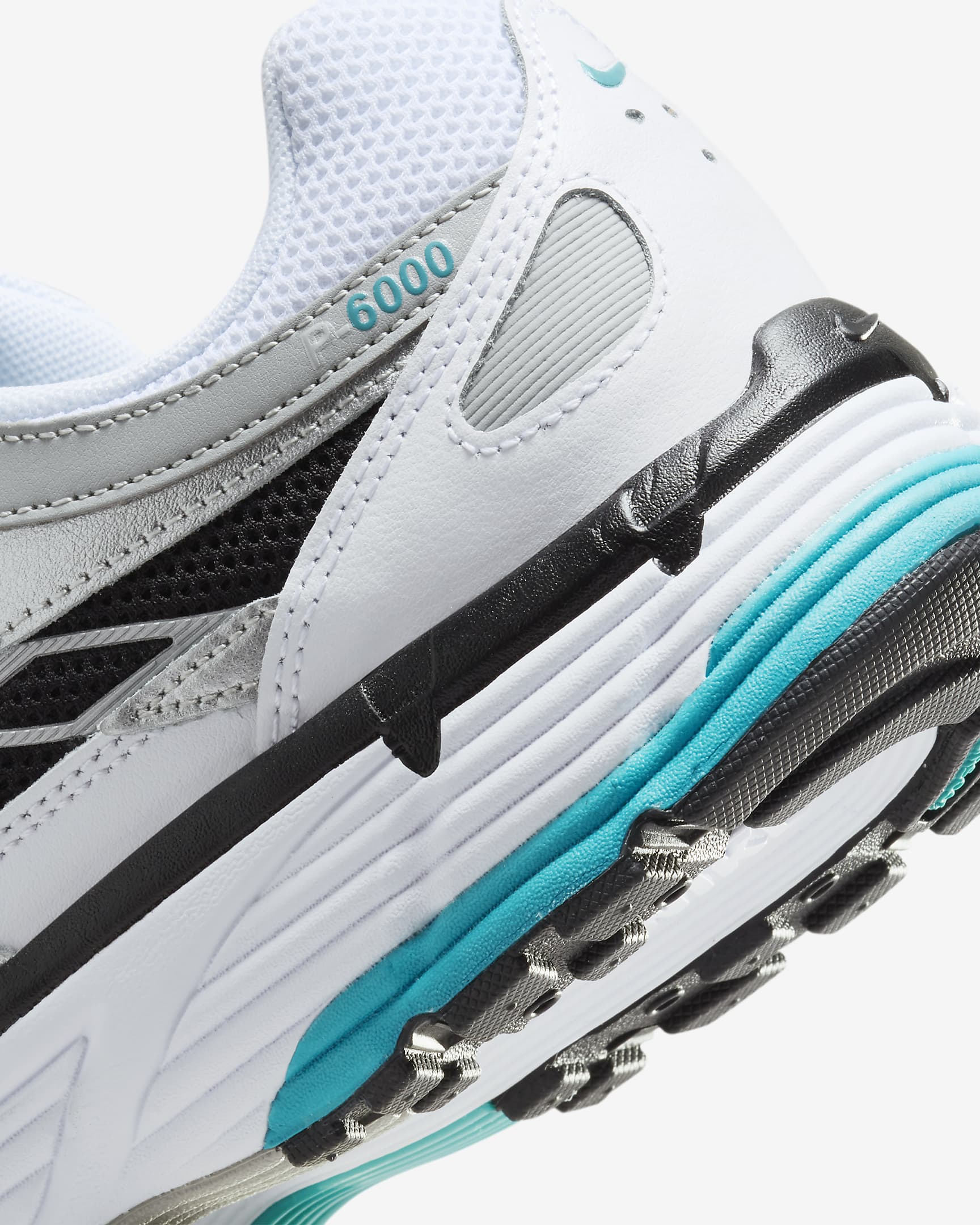 Nike P-6000 Shoes - White/Metallic Silver/Black/Dusty Cactus