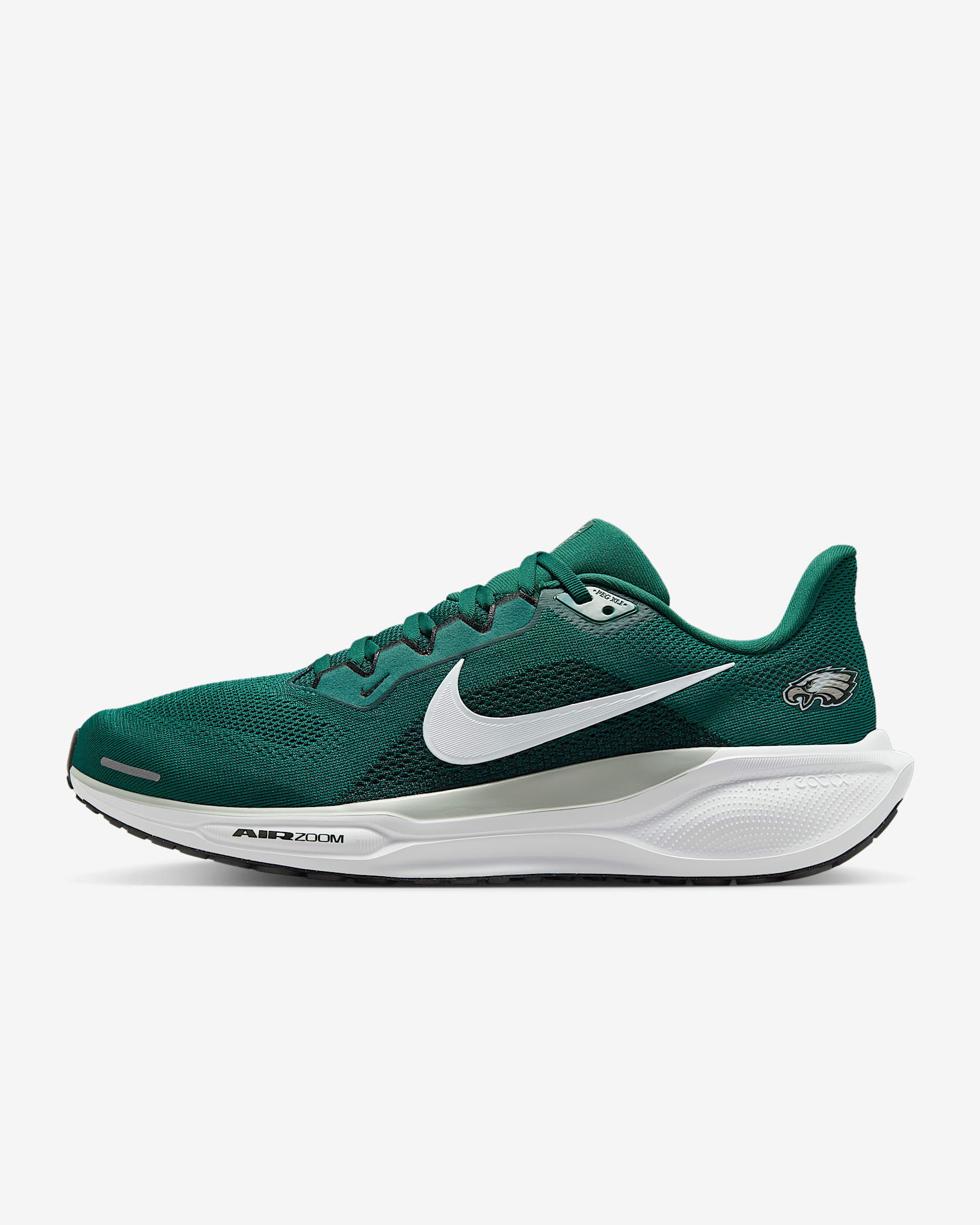 Philadelphia Eagles Pegasus 41 Men's Nike NFL Road Running Shoes - Sport Teal/Medium Silver/Black