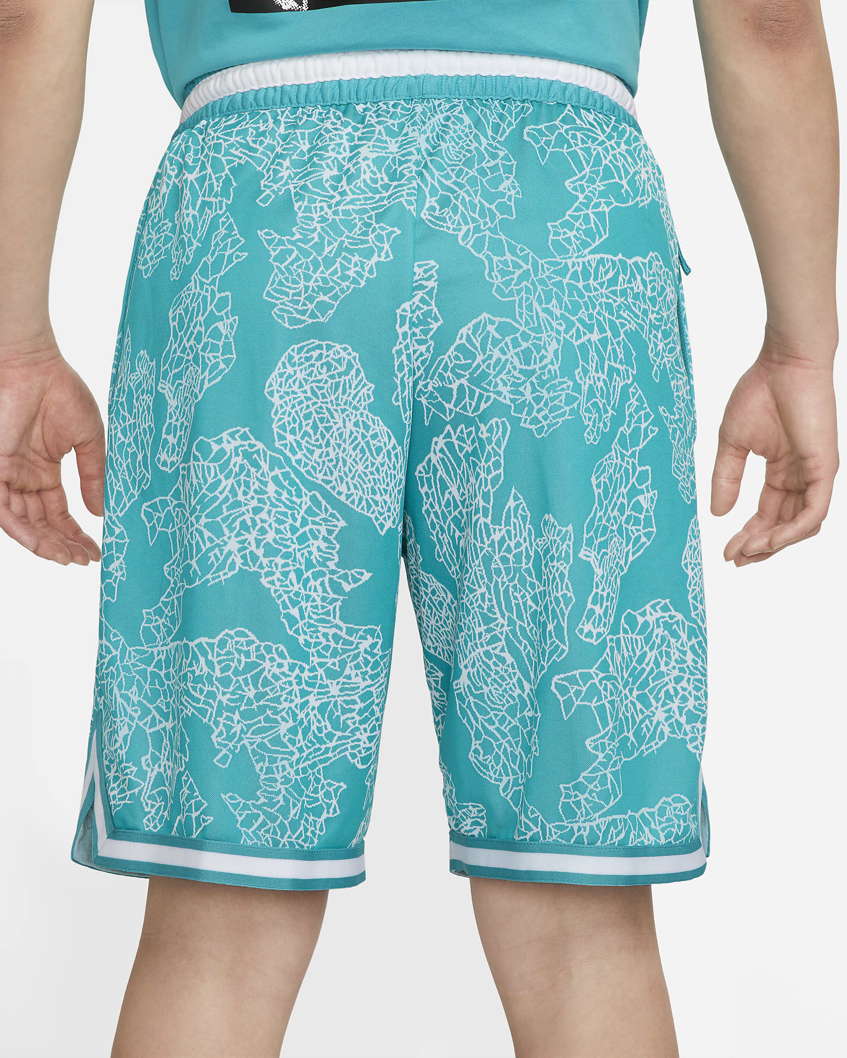 Nike Dri-FIT DNA Men's 25cm (approx.) Basketball Shorts - Teal Nebula/White