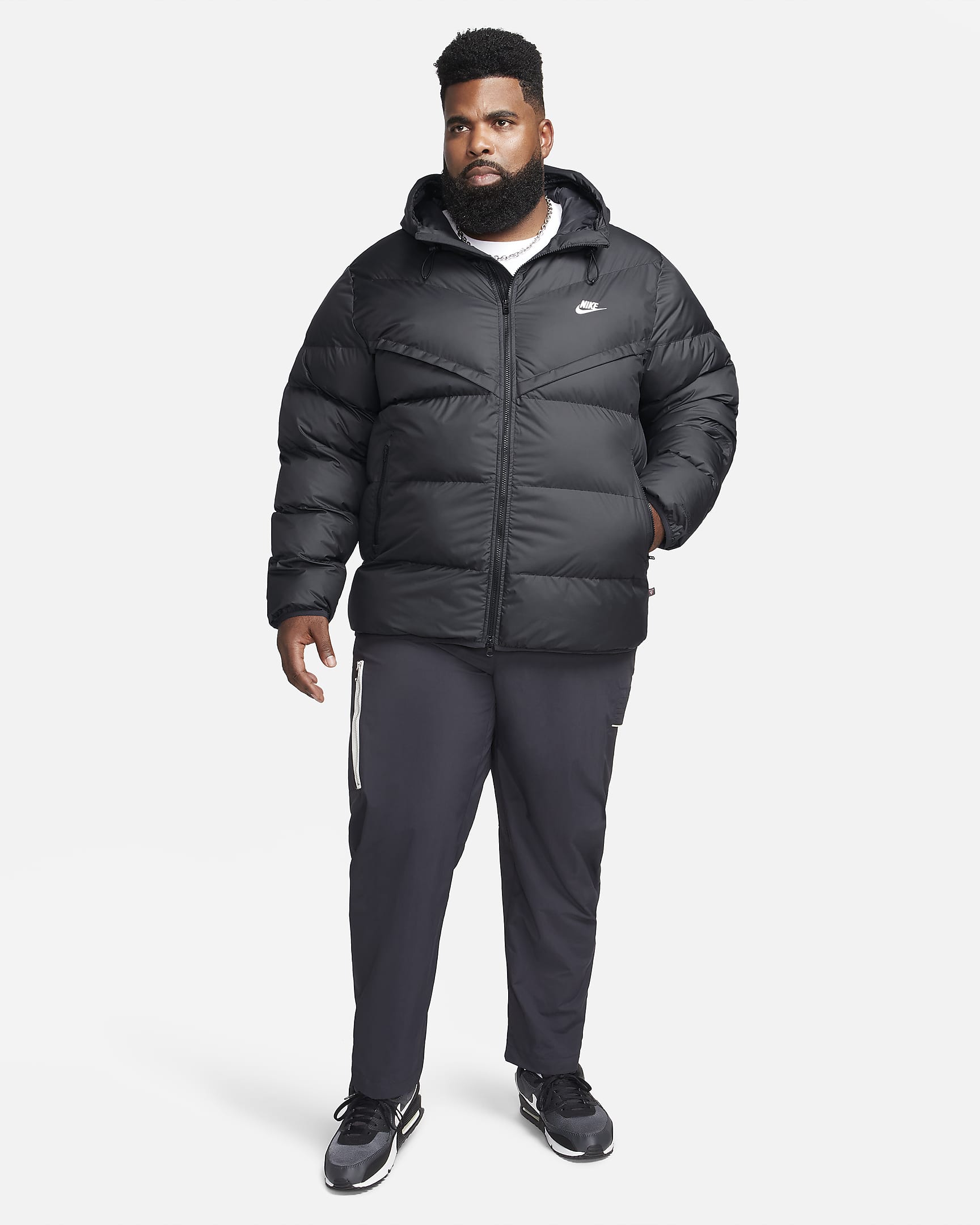 Nike Windrunner PrimaLoft® Parka acolchada con capucha Storm-FIT - Hombre - Negro/Negro/Sail