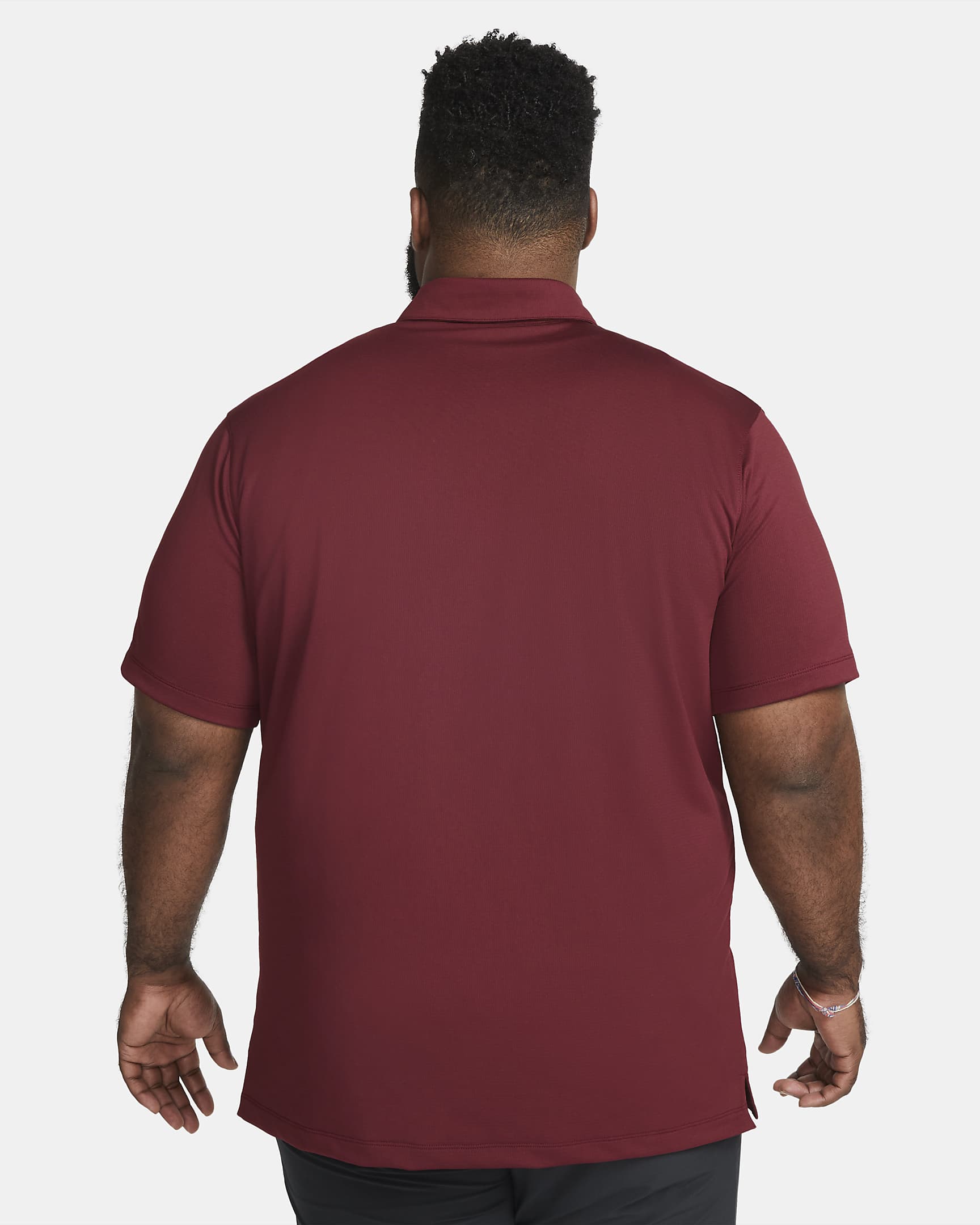 Nike Men's Football Polo - Deep Maroon/Black/White