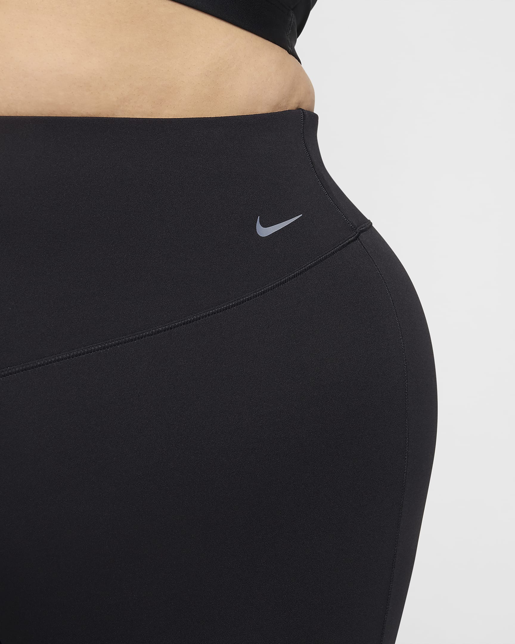 Nike Zenvy Women's High-Waisted Flared Leggings (Plus Size) - Black/Black