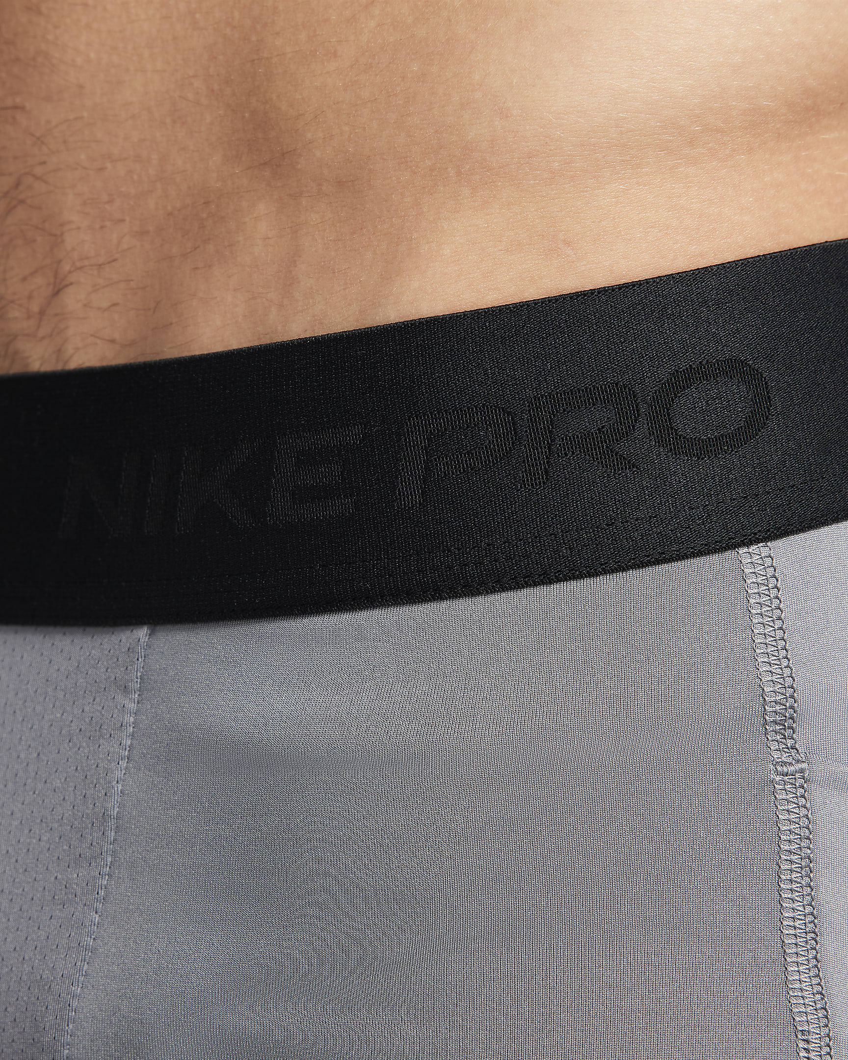 Nike Pro Dri-FIT Slip Erkek Şortu - Smoke Grey/Siyah