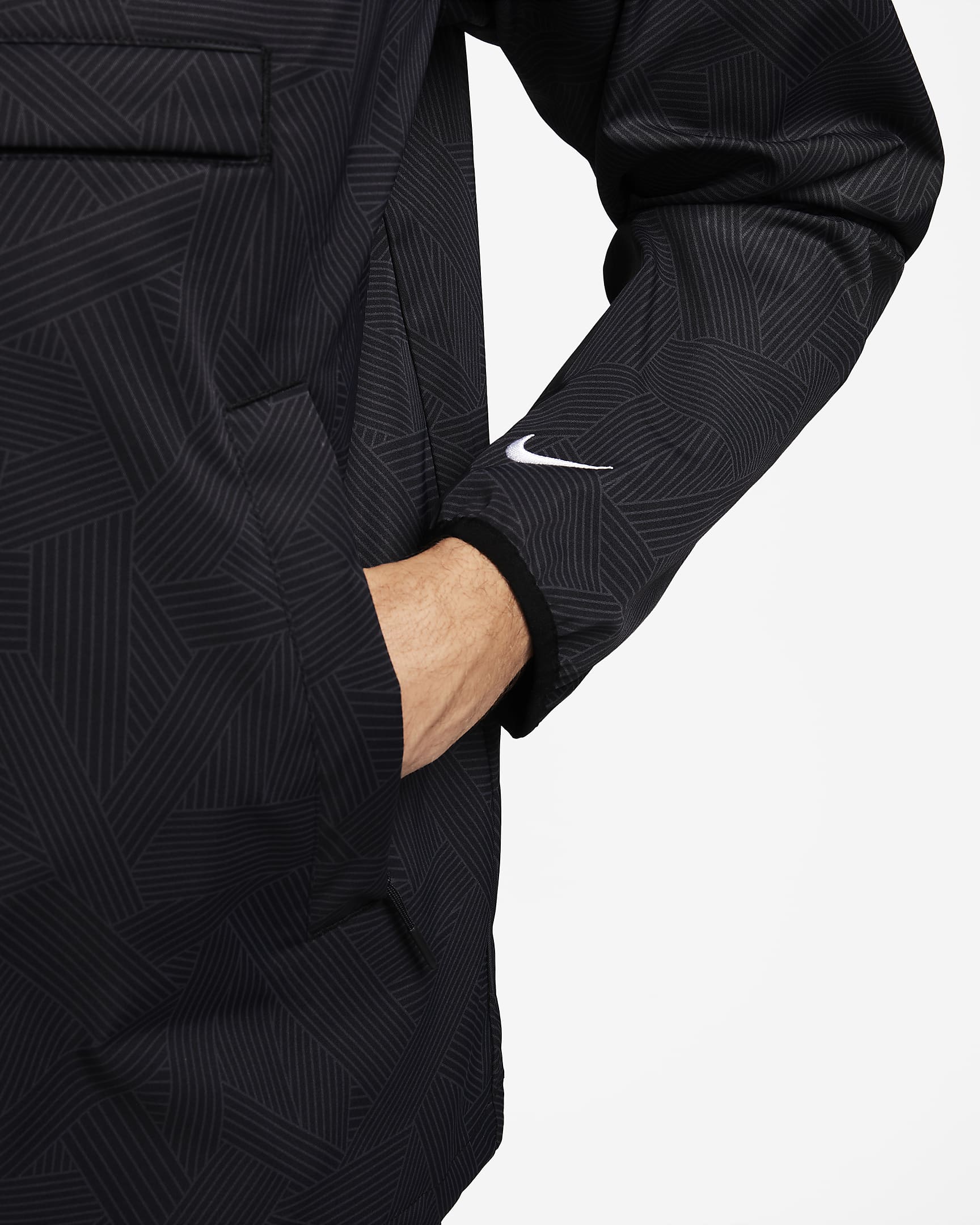 Nike Unscripted Repel golfanorak voor heren - Zwart/Wit