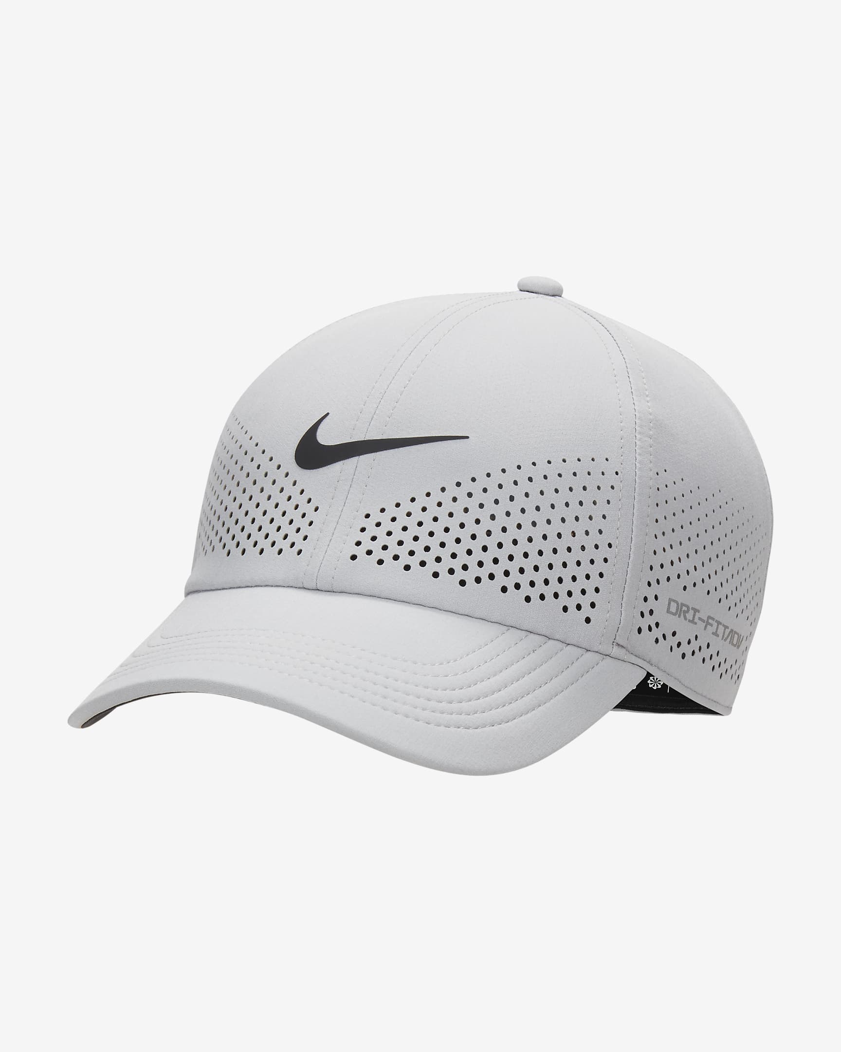 Nike Dri-FIT ADV Club Unstructured Swoosh Cap - Wolf Grey/Black