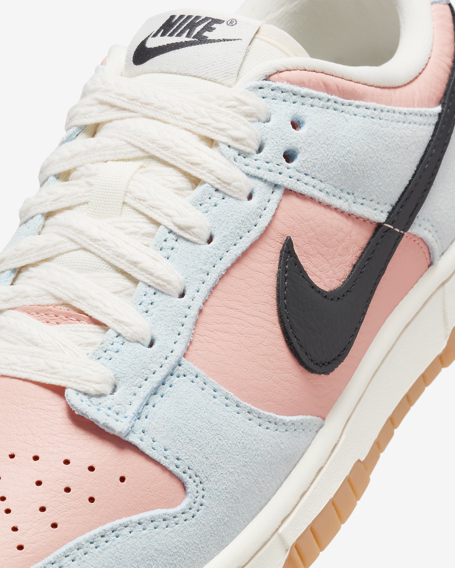 Nike Dunk Low damesko - Glacier Blue/Arctic Orange/Pale Ivory/Off Noir