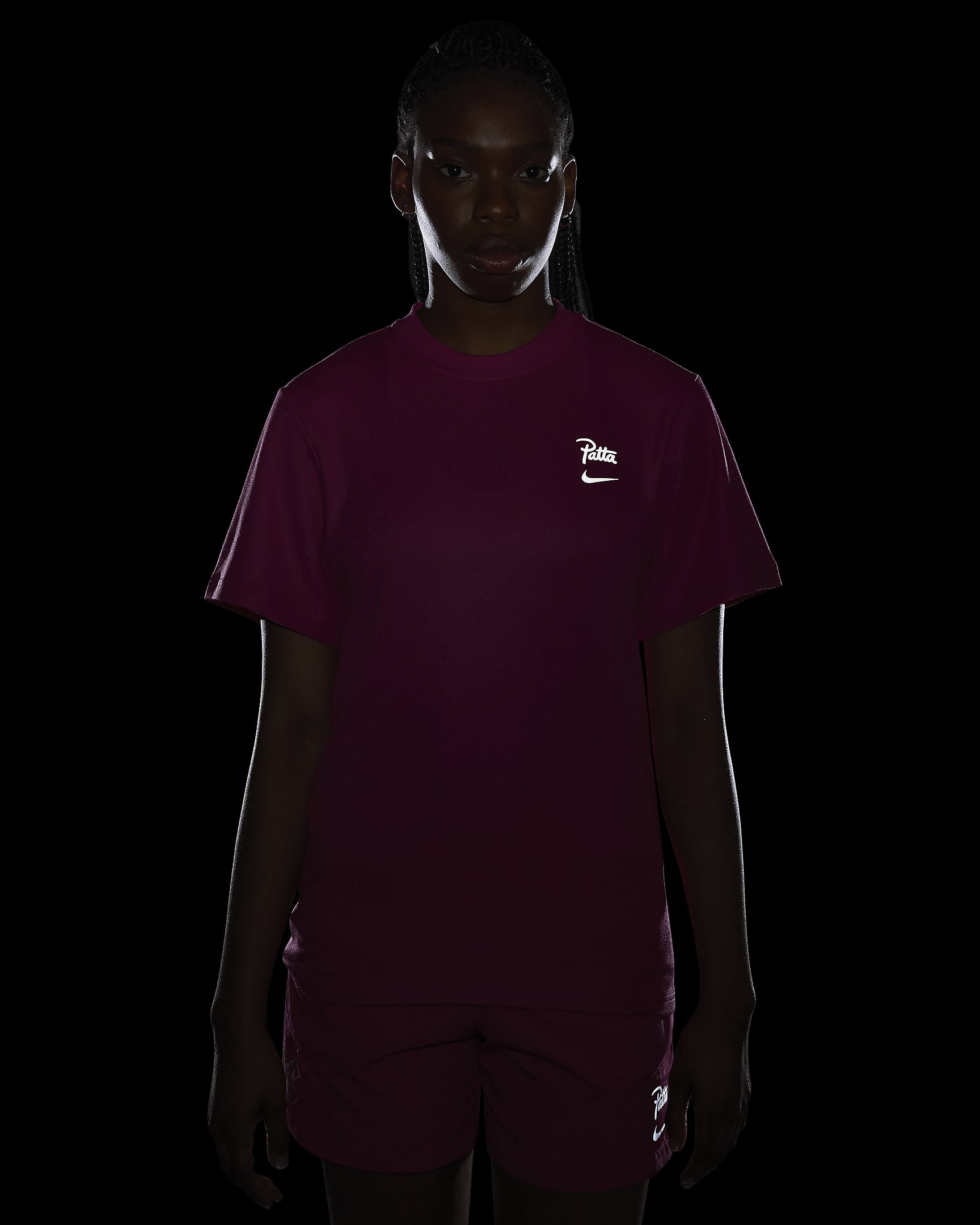 Męski T-shirt z krótkim rękawem Nike x Patta Running Team - Fireberry