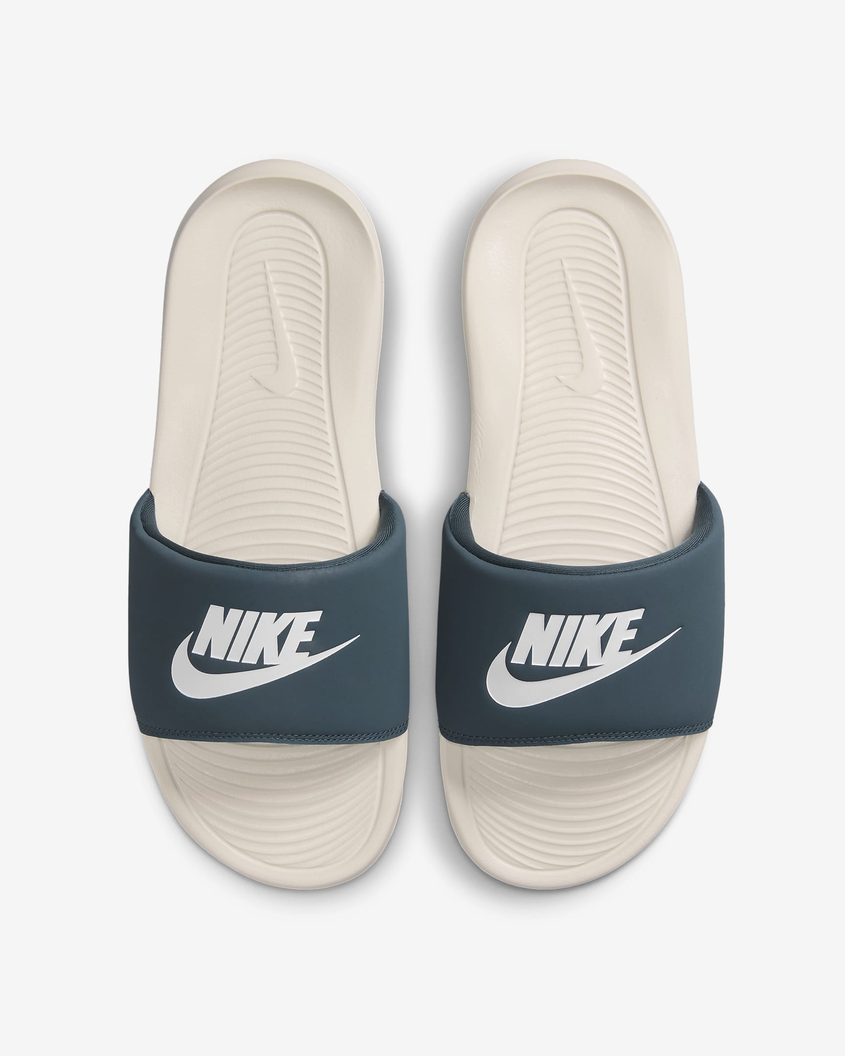 Nike Victori One Herren-Slides - Armory Navy/Light Orewood Brown/Sail