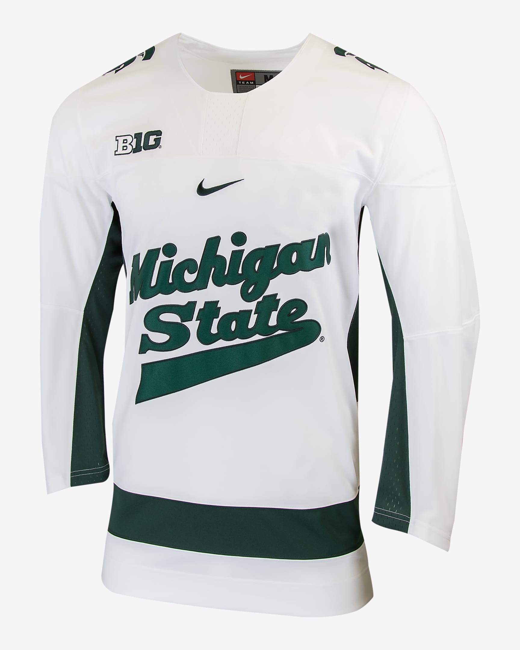 Michigan State Men's Nike College Hockey Jersey - White