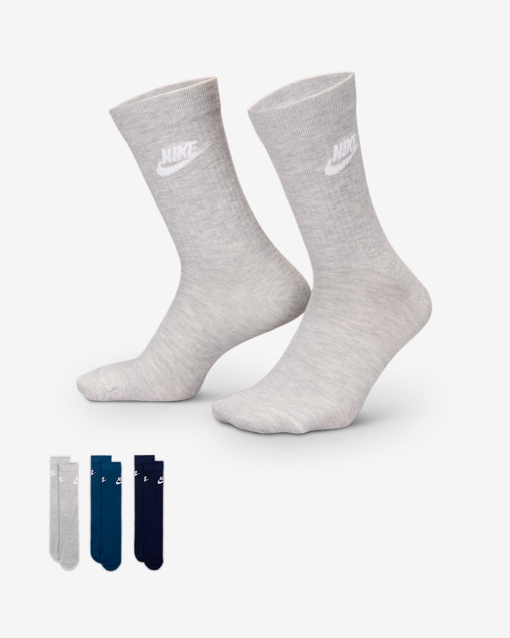 ถุงเท้าข้อยาว Nike Sportswear Everyday Essential (3 คู่) - หลายสี