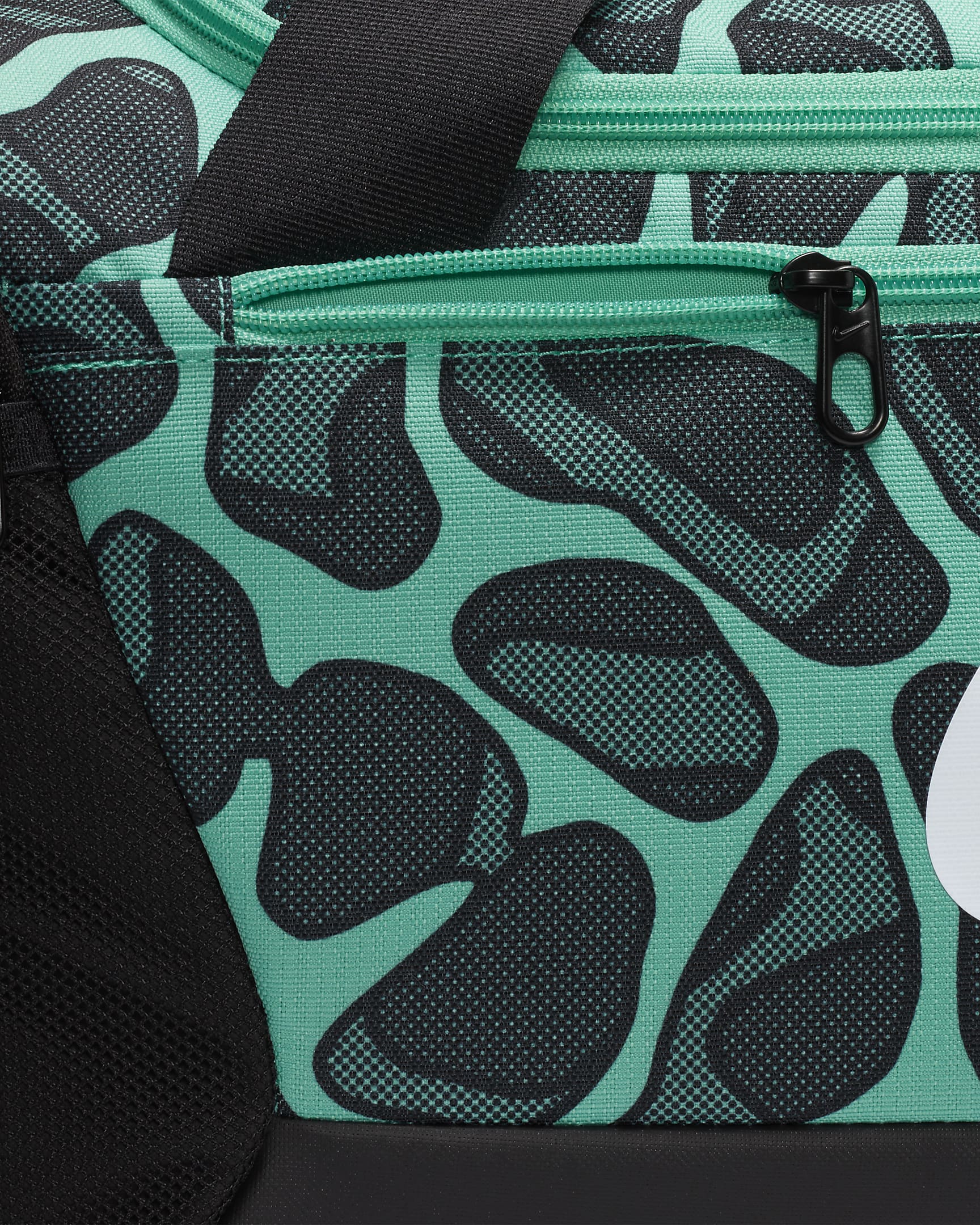 Nike Brasilia Duffel Bag (Small, 41L) - Light Menta/Black/White