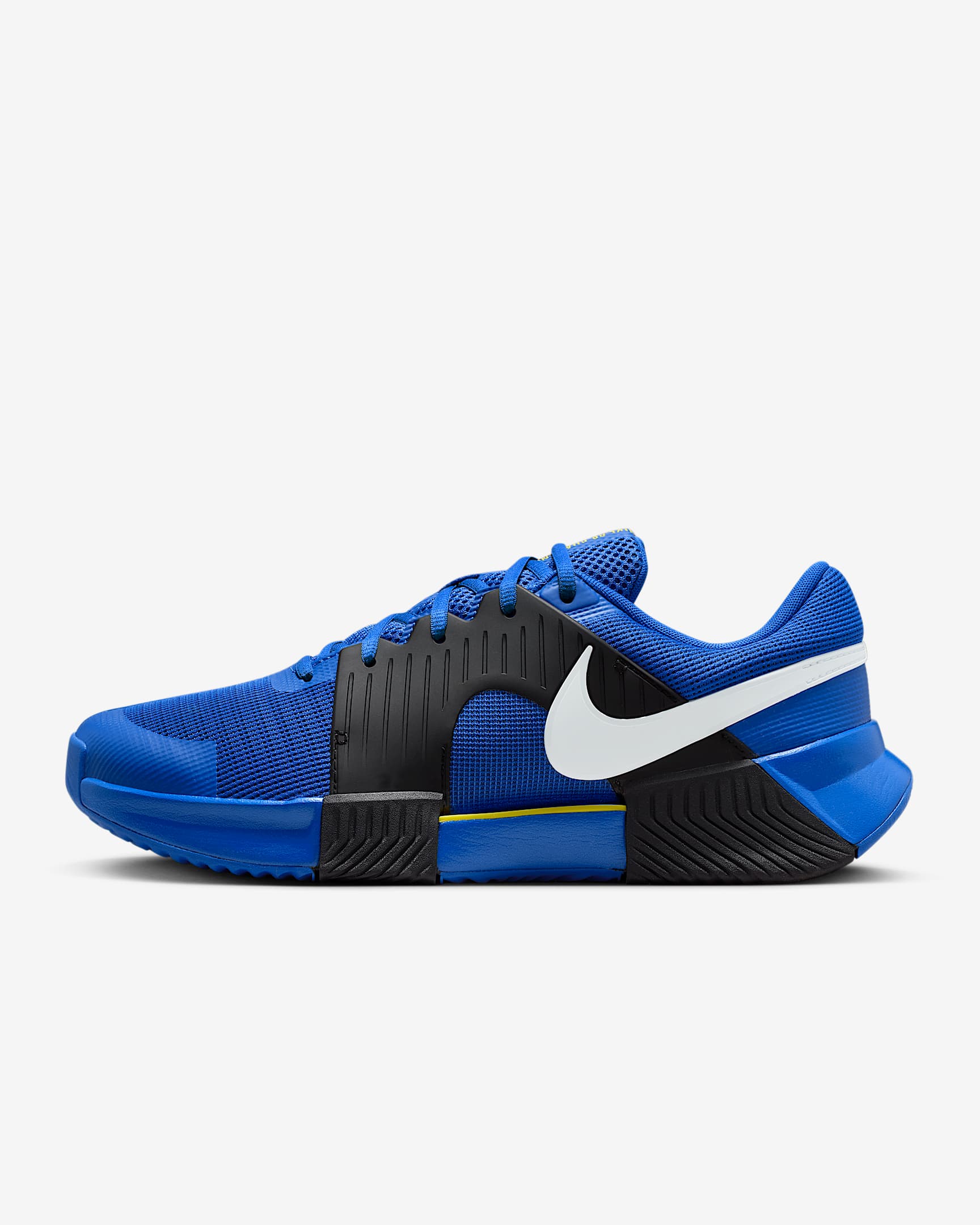 Nike Zoom GP Challenge 1 Toprak Kort Erkek Tenis Ayakkabısı - Racer Blue/Siyah/Lightning/Beyaz
