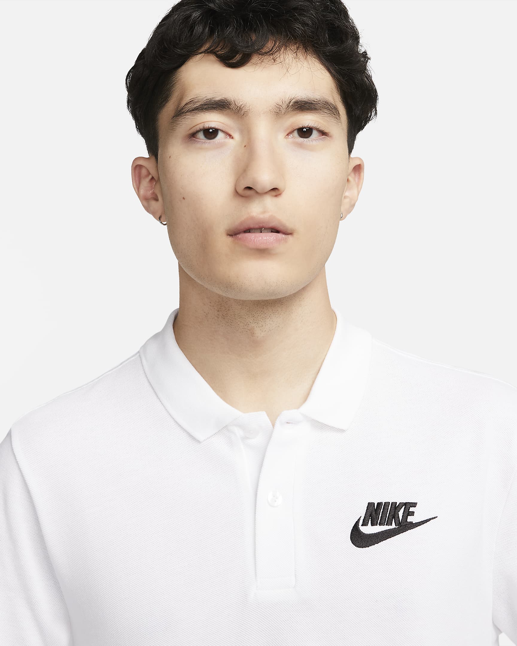 Nike Sportswear Men's Polo - White/Black