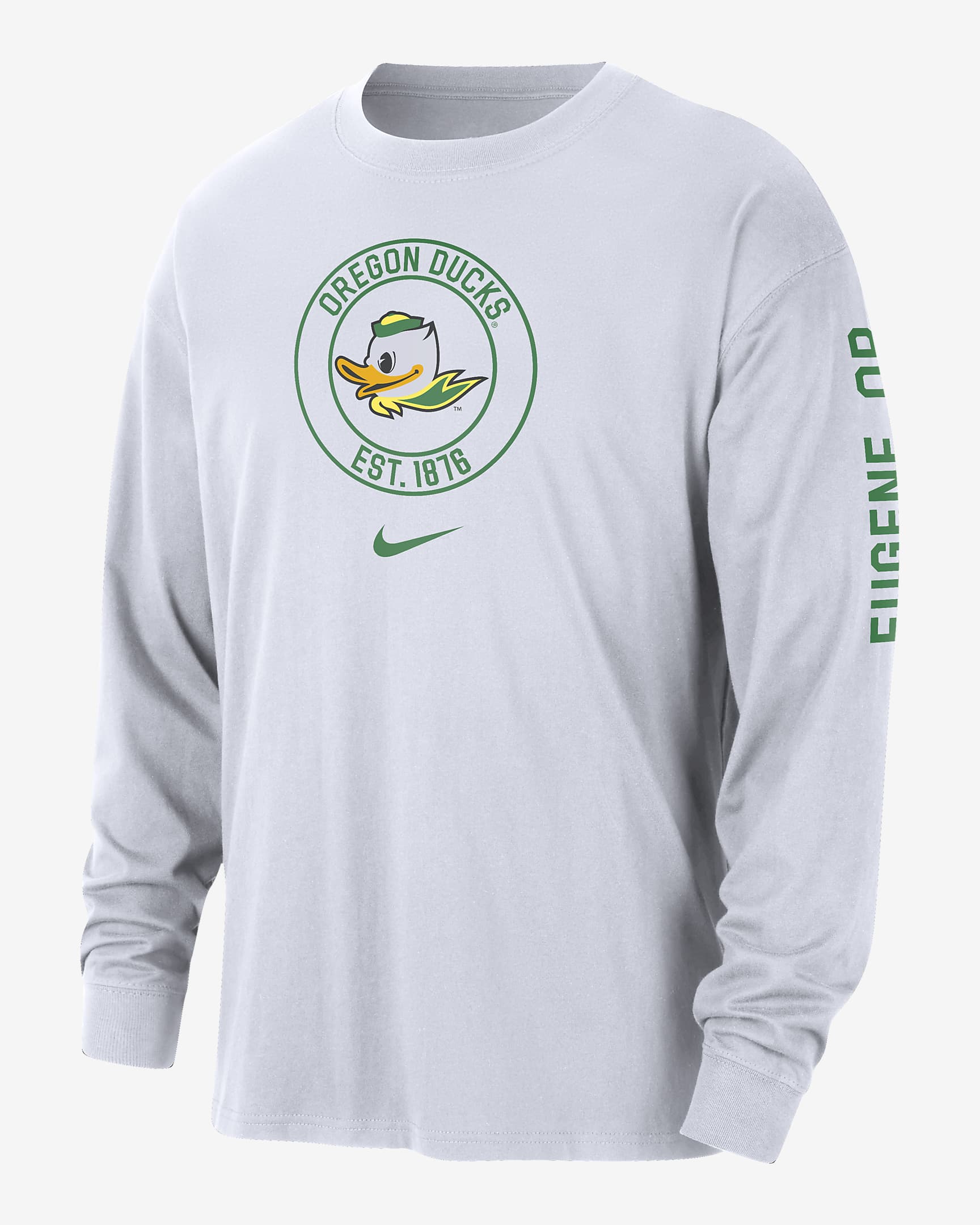 Oregon Max90 Men's Nike College Long-Sleeve T-Shirt - White