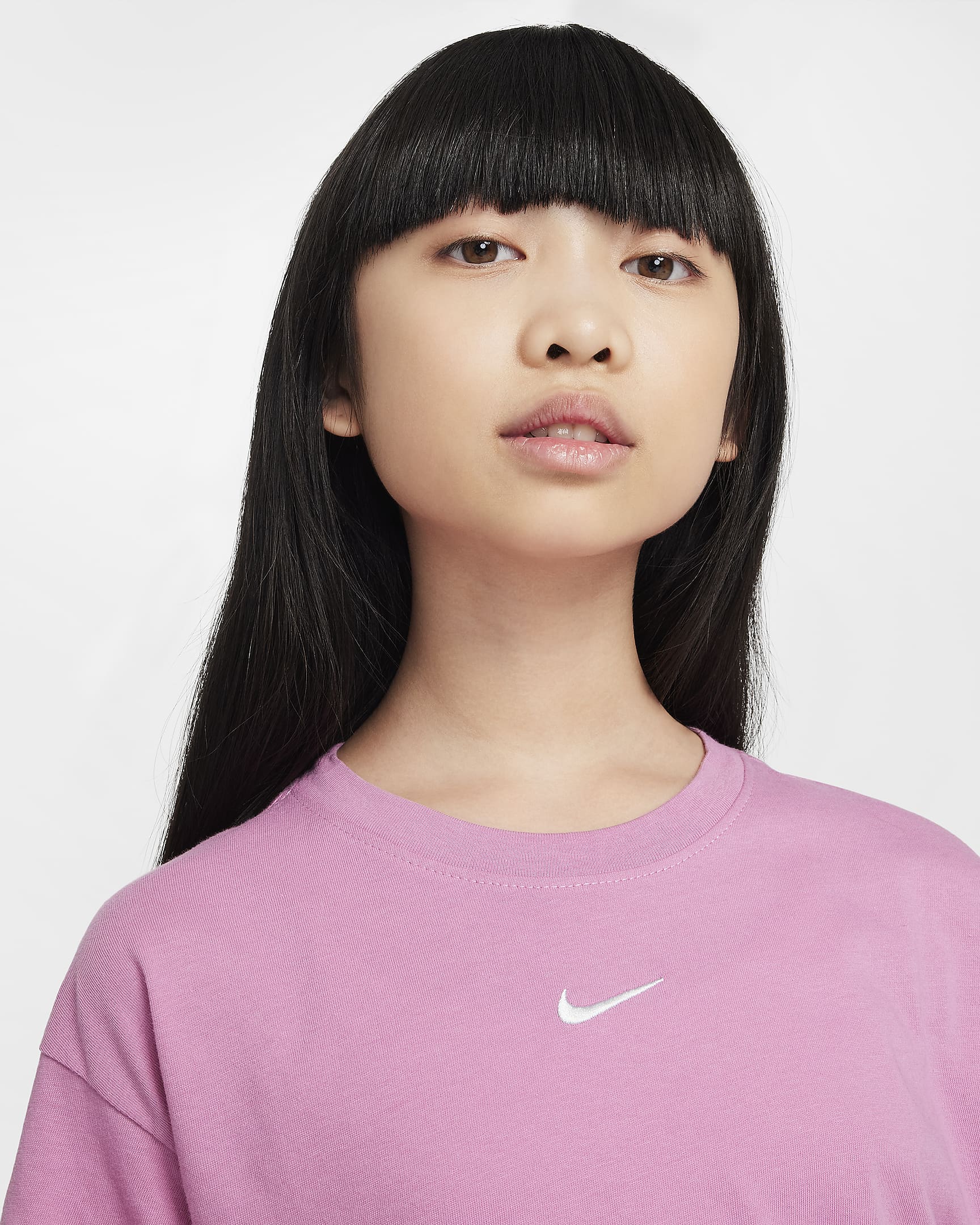 T-shirt Nike Sportswear Essential pour ado (fille) - Magic Flamingo