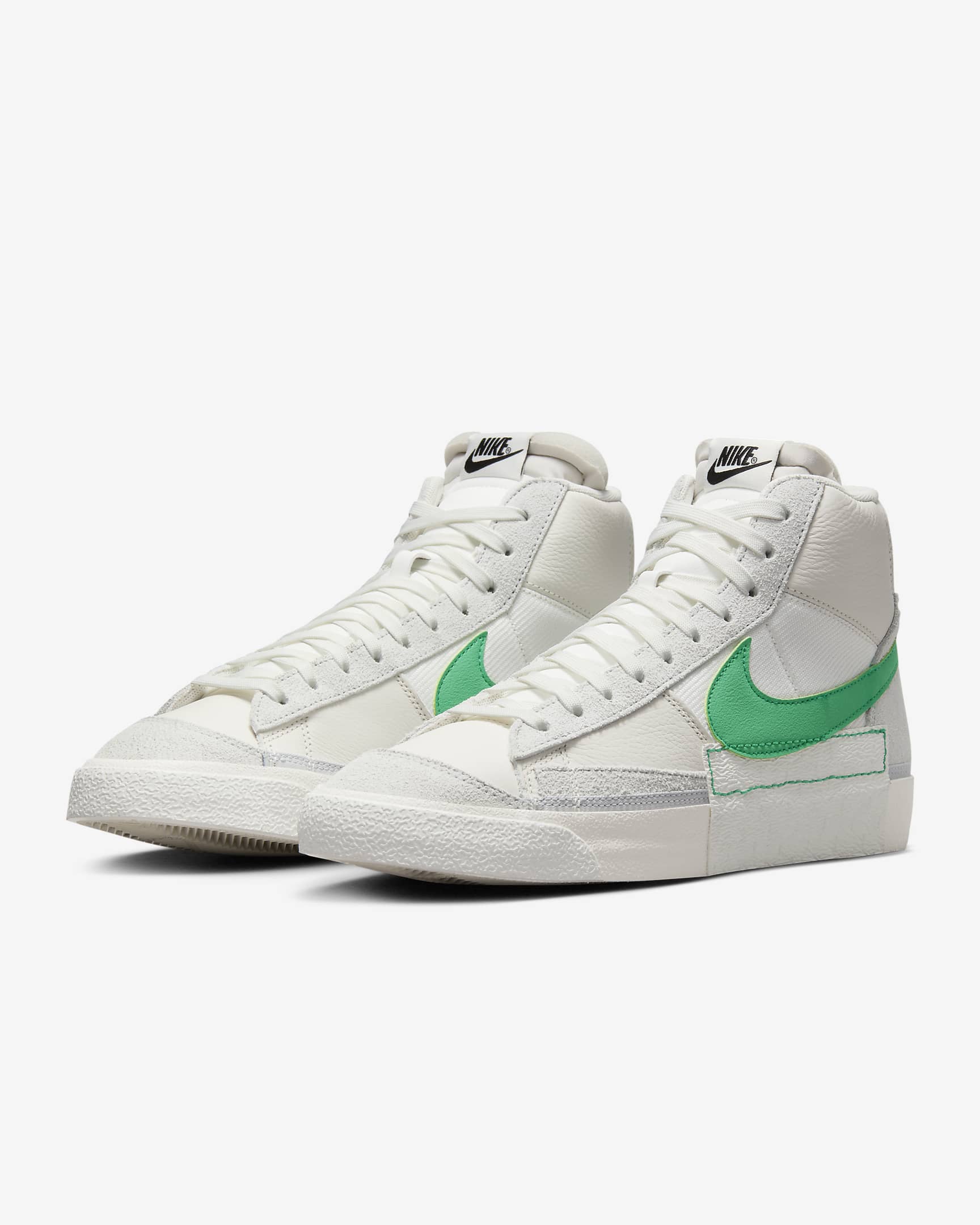 Nike Blazer Mid Pro Club Men's Shoes - Pure Platinum/Phantom/Summit White/Stadium Green