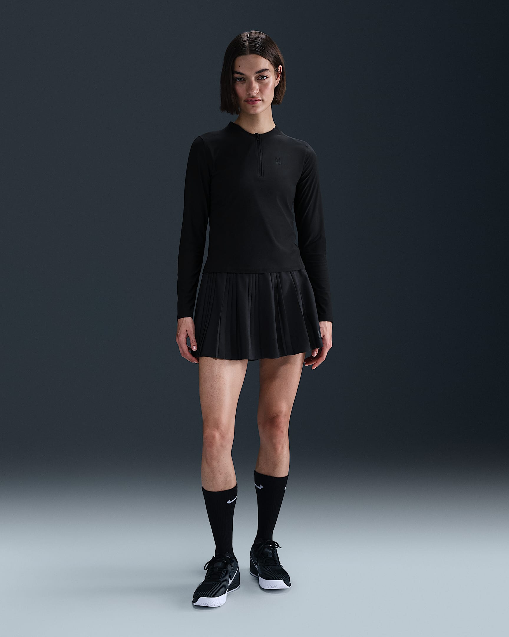 NikeCourt Advantage Women #39 s Dri FIT Mid Layer Tennis Top Nike SK