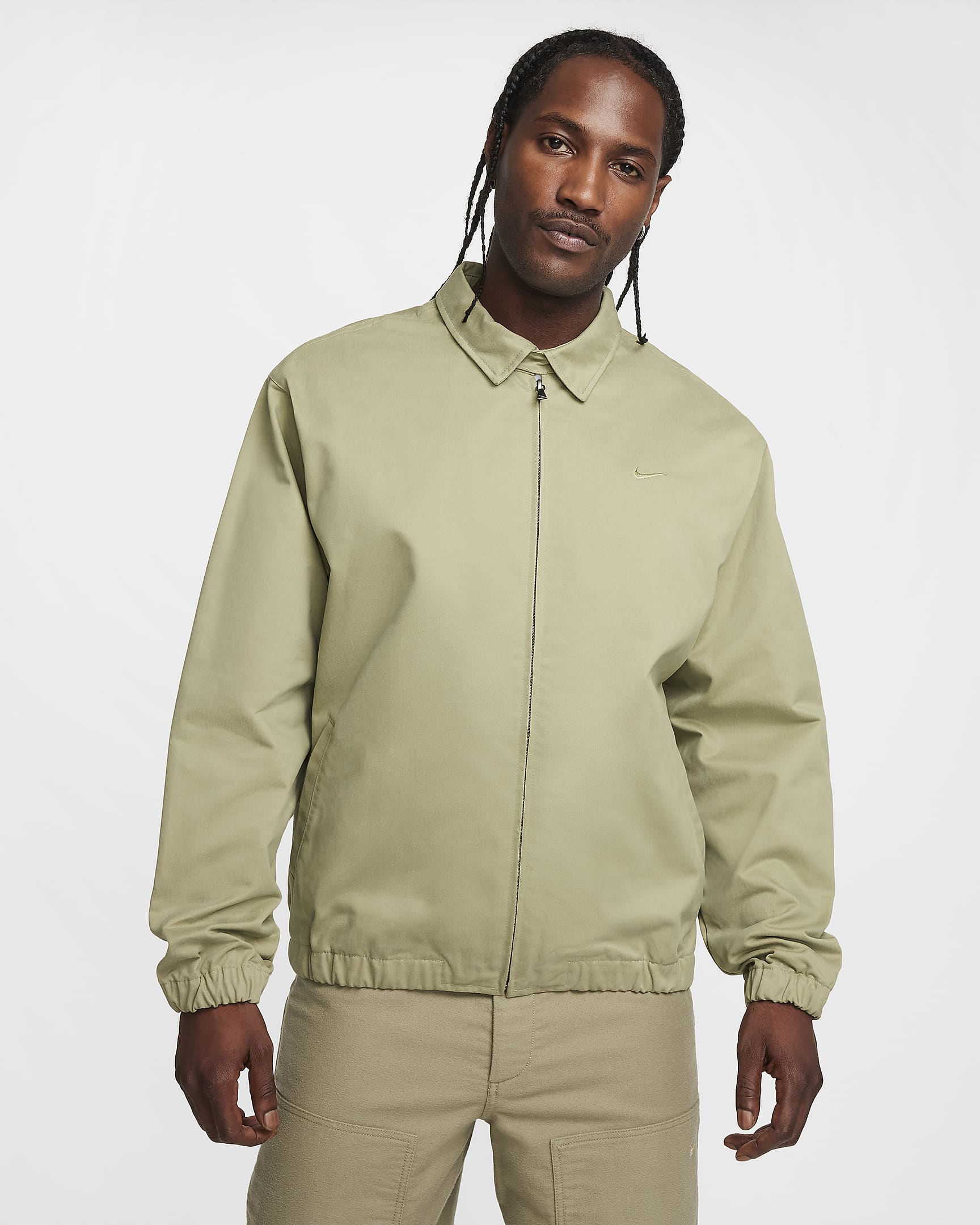 Beige Harrington Jacke Lonsdale Harrington Mens Jackets LONSDALE - Main Image