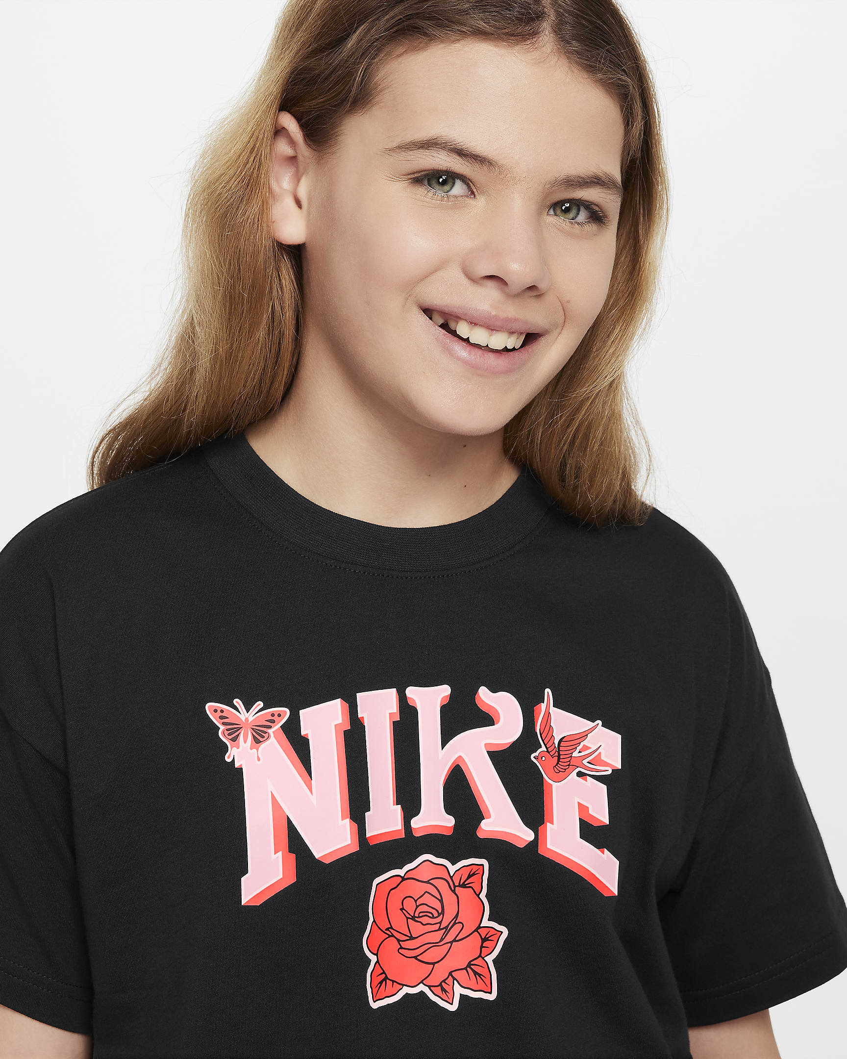 Nike Sportswear Older Kids' (Girls') T-Shirt - Black