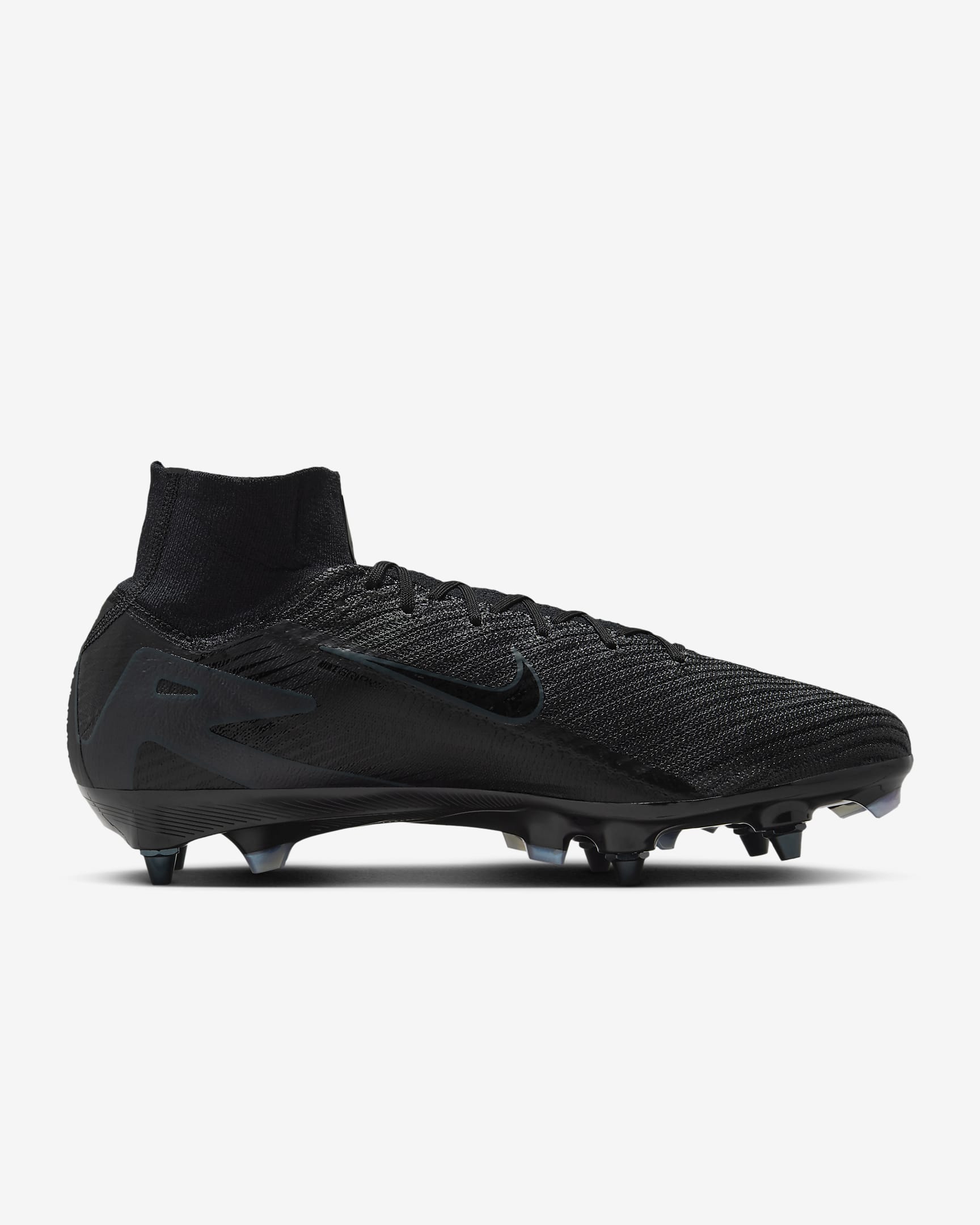 Nike Mercurial Superfly 10 Elite Botes de futbol de perfil alt per a terrenys tous professionals - Negre/Deep Jungle/Negre