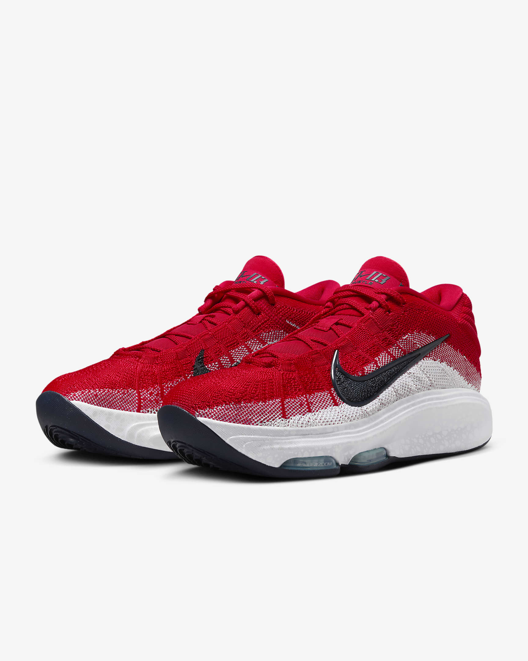 Nike G.T. Hustle 3 Basketballschuh - University Red/Weiß/Glacier Blue/Obsidian