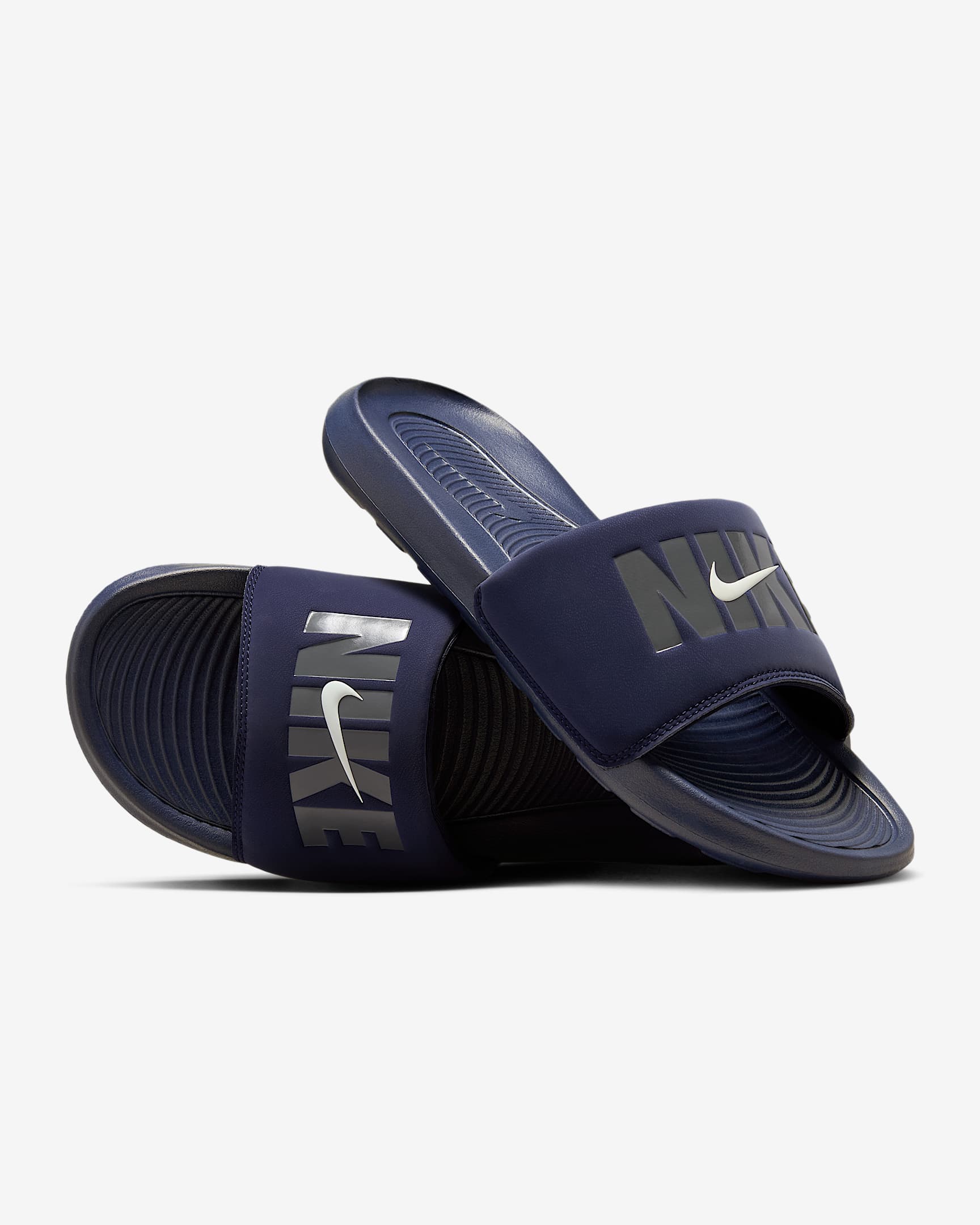 Nike Victori One SE Men's Slides - Obsidian/Summit White/Dark Grey